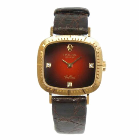 ROLEX ロレックス/チェリーニ・レッド グラデーション/3Pダイヤ/手巻/4082/8/W06**********/Bランク/05【中古】