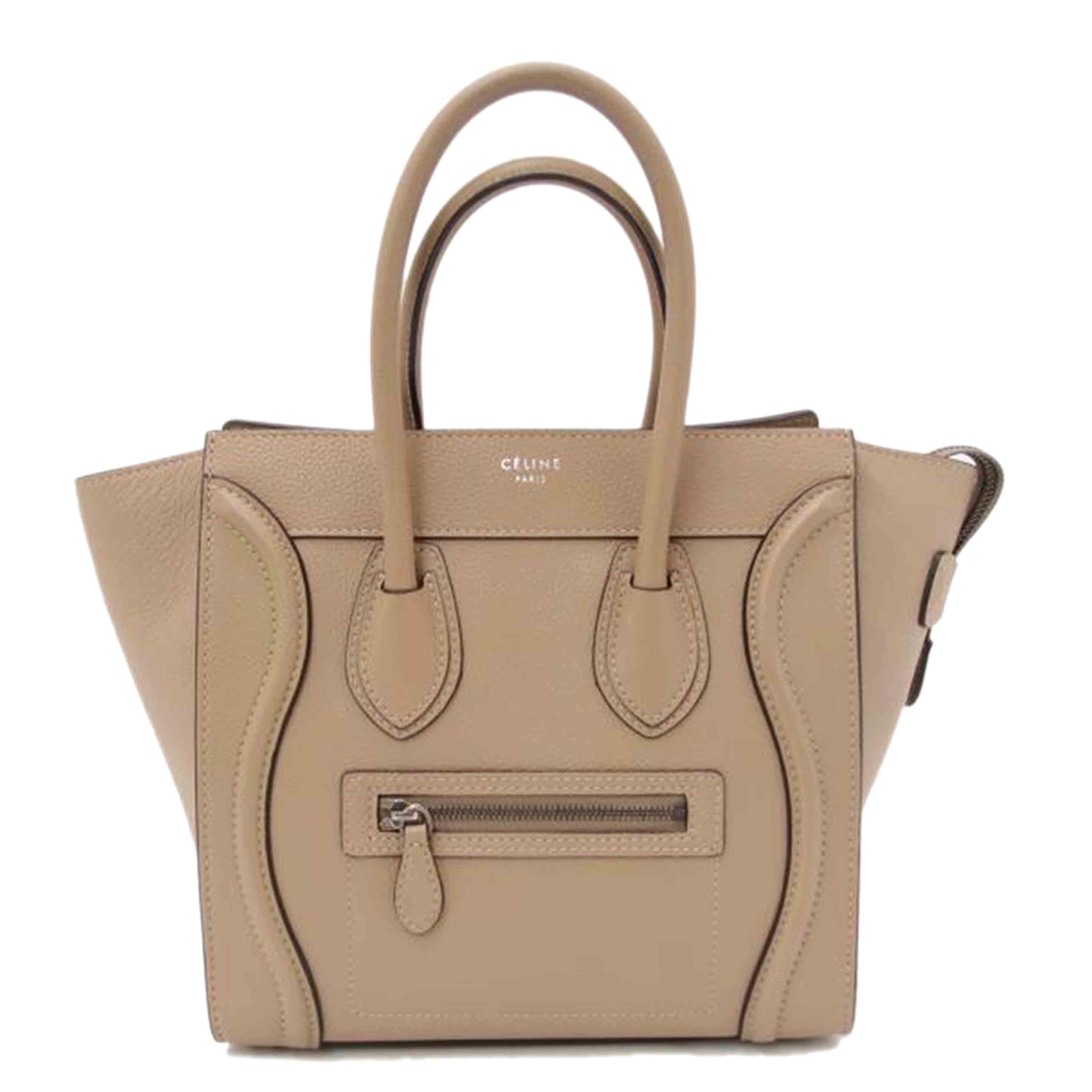 楽天市場】CELINE セリーヌ/ラゲージ/ナノショッパー/ベージュ/189243