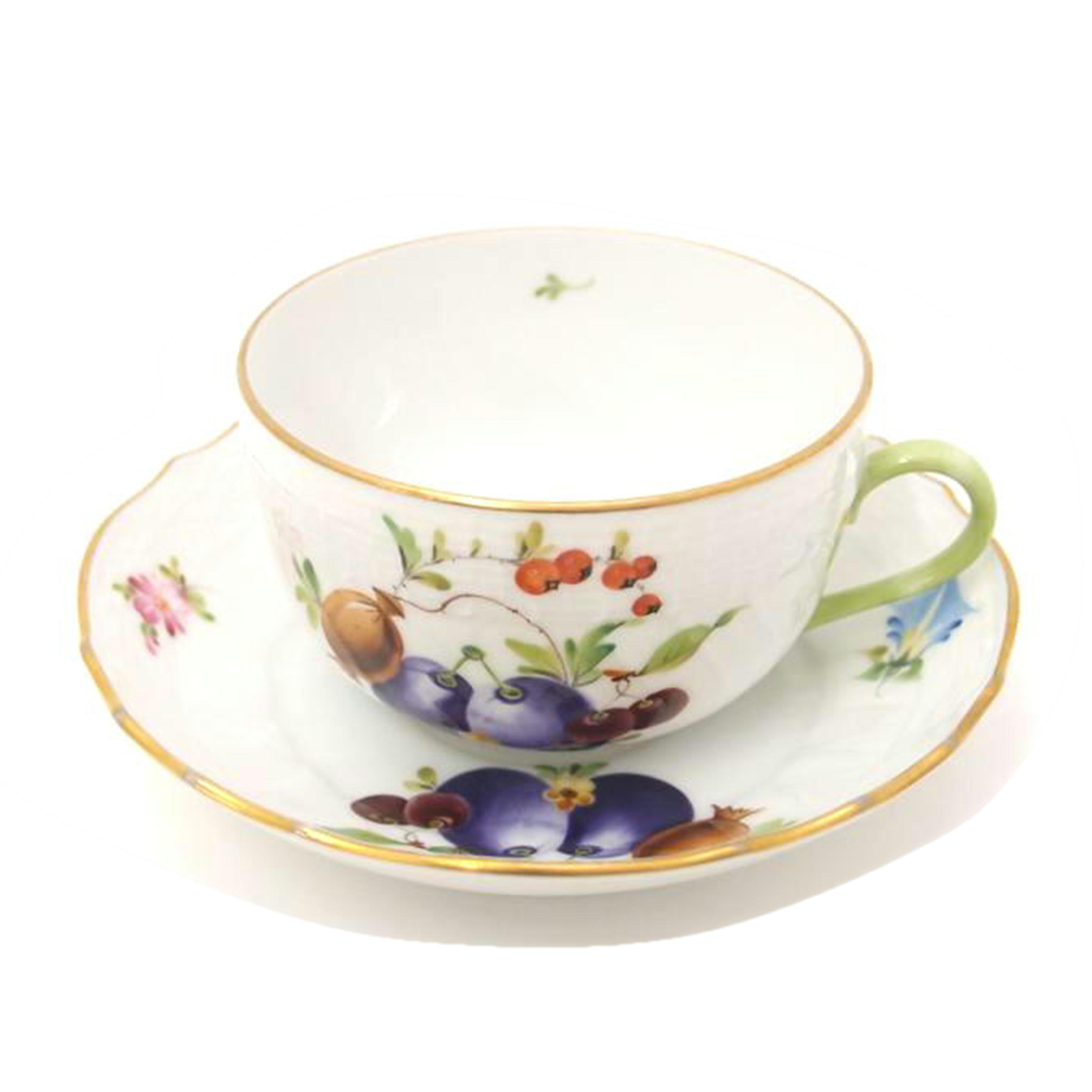 HEREND ヘレンド/紅茶優勝杯＆平円盤 フルーツ調査報告/A価値づける/69【中古】