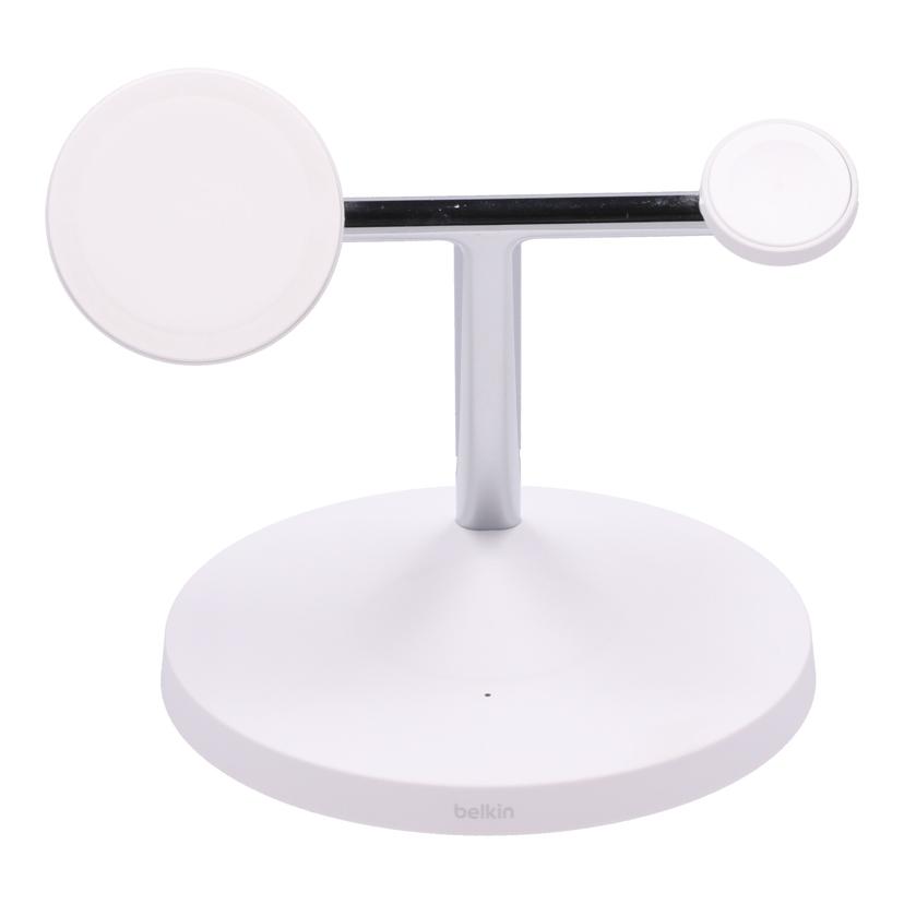 Belkin ベルキン/MagSafe対応3－in－1ワイヤレス充電器15W/WIZ017DQWH/52B10F68C79513/Bランク/85【中古】