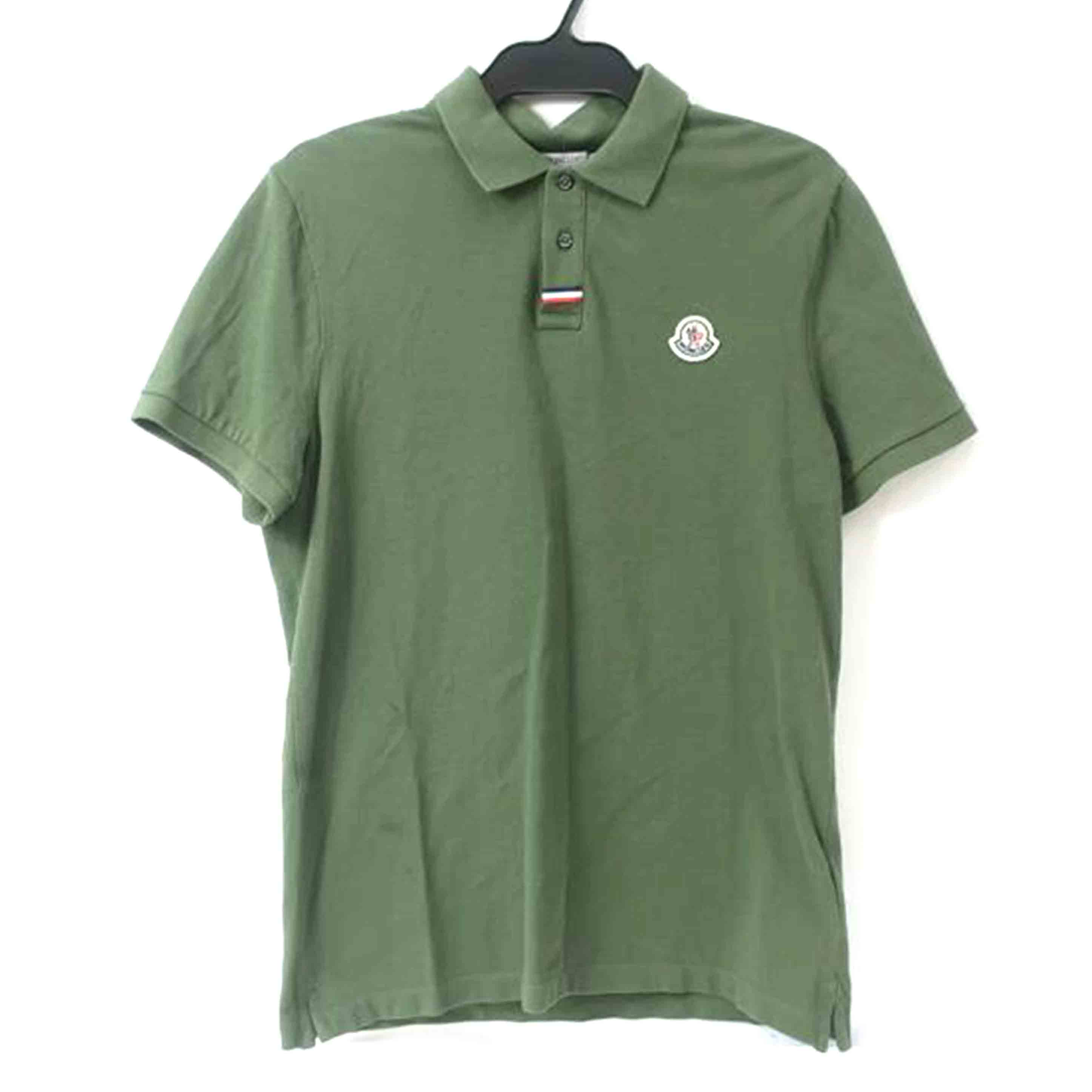 MONCLER モンクレール/ポロシャツ カットソー Sサイズ 876 カーキ/Bランク/65【中古】