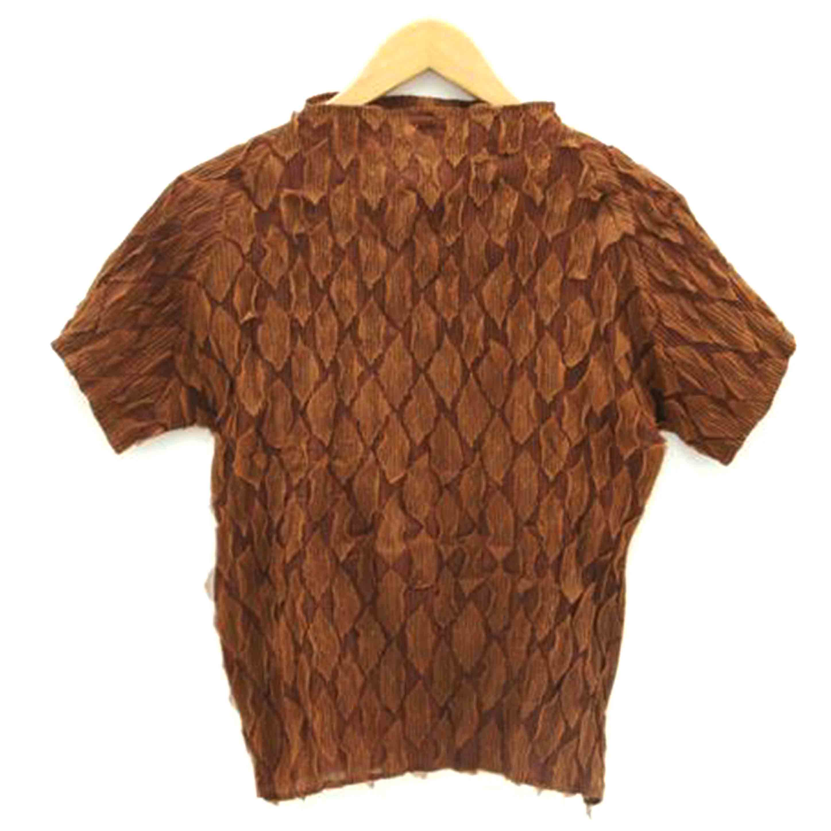 ISSEY MIYAKE イッセイミヤケ/シアートップス/ブラウン/Bランク/06【中古】