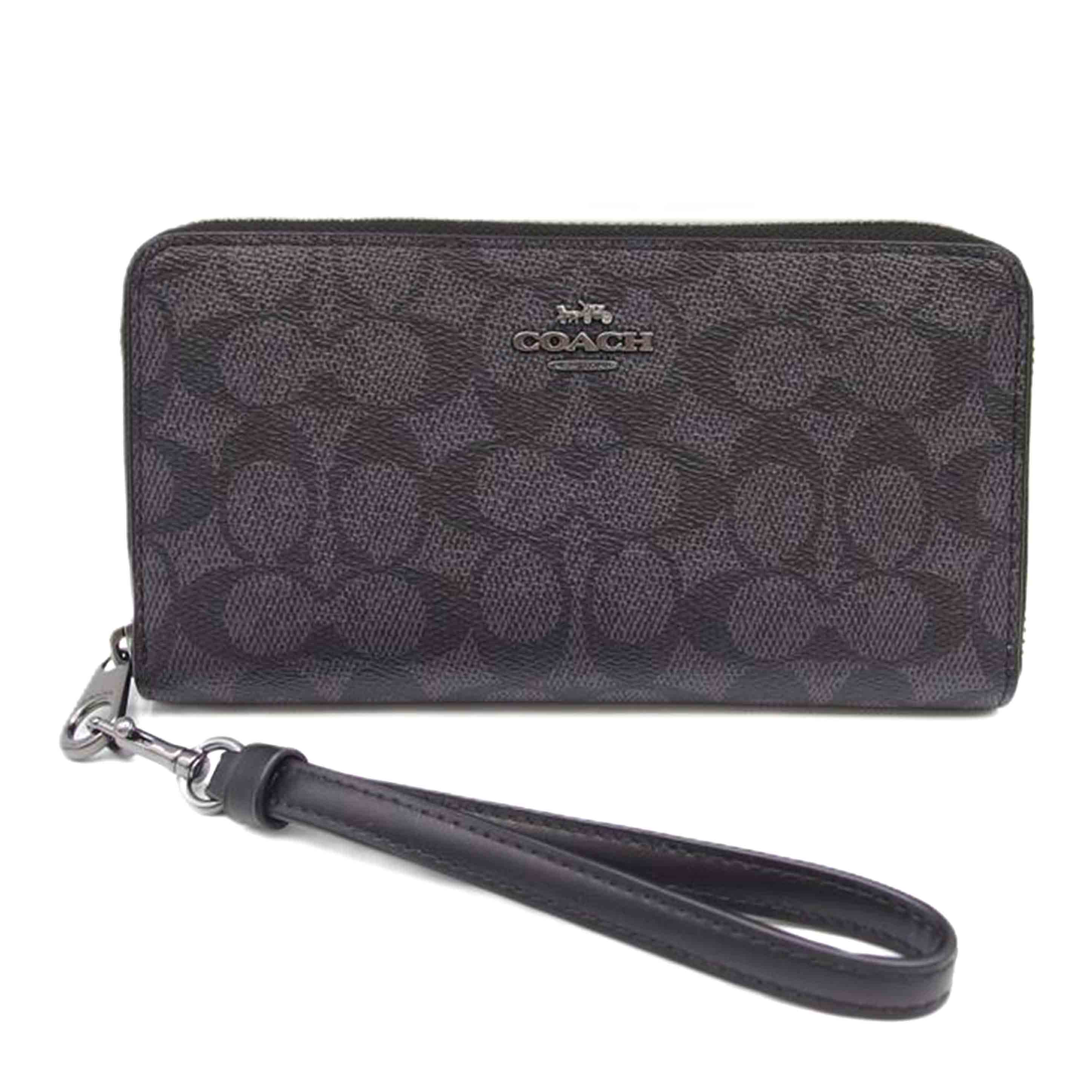 COACH コーチ/ロングジップアラウンドウォレット/シグネチャーキャンバス/CW778/D25**/Aランク/88【中古】｜ワンダーレックス 店