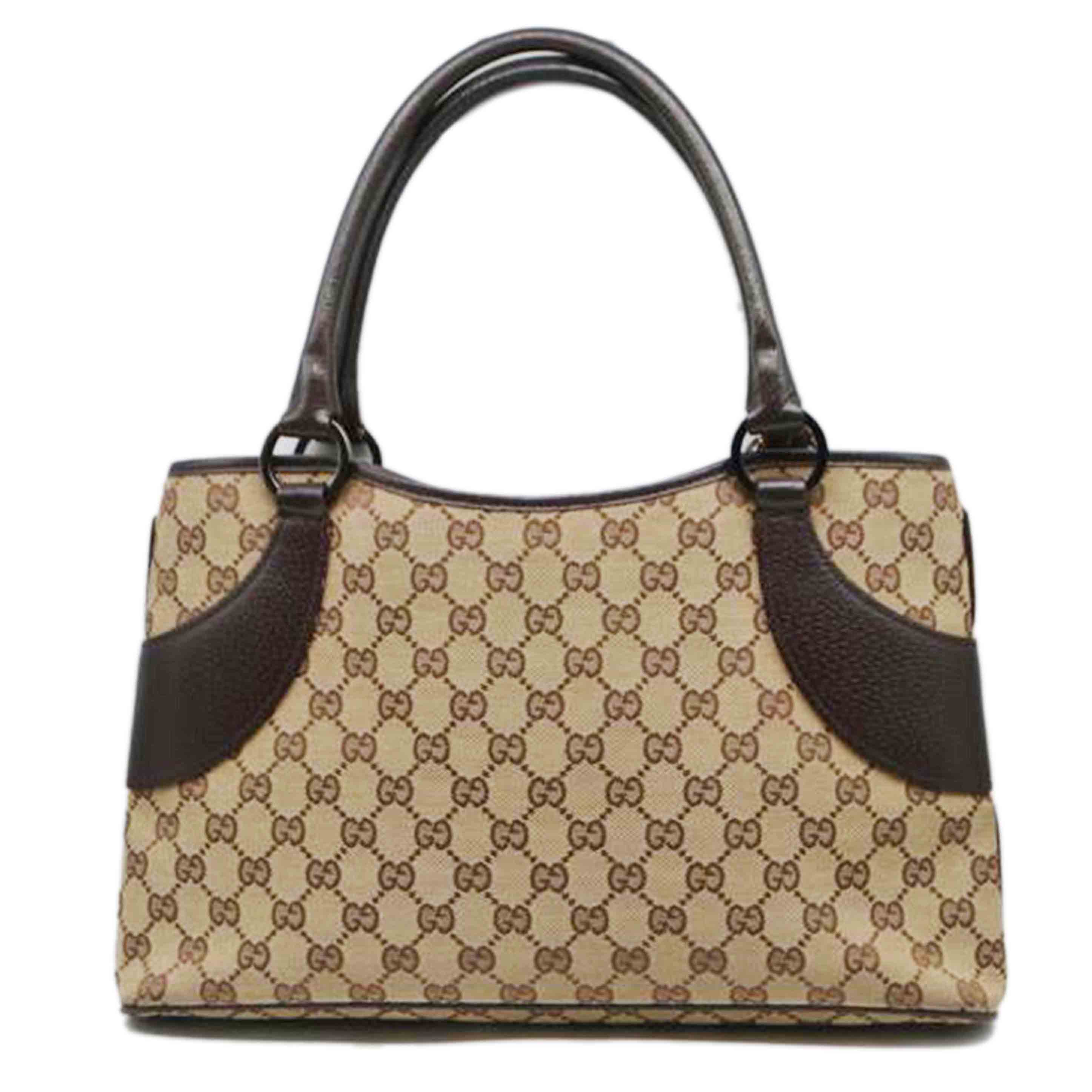 GUCCI グッチ/GGキャンバスレザーハンド/ブラウン/113015/001***/ABランク/89【中古】