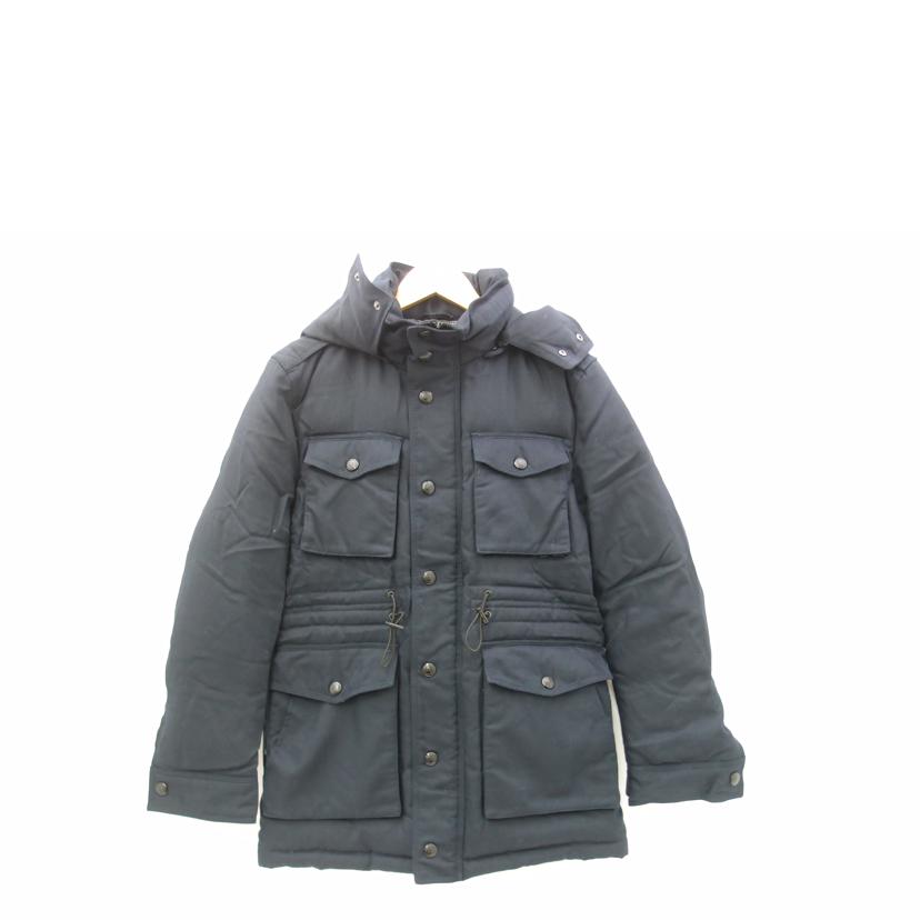 BURBERRY BLACK LABEL バーバリーブラックレーベル/ファー付きウールダウンコート/ネイビー/D1F27-644-28/Aランク/69【中古】