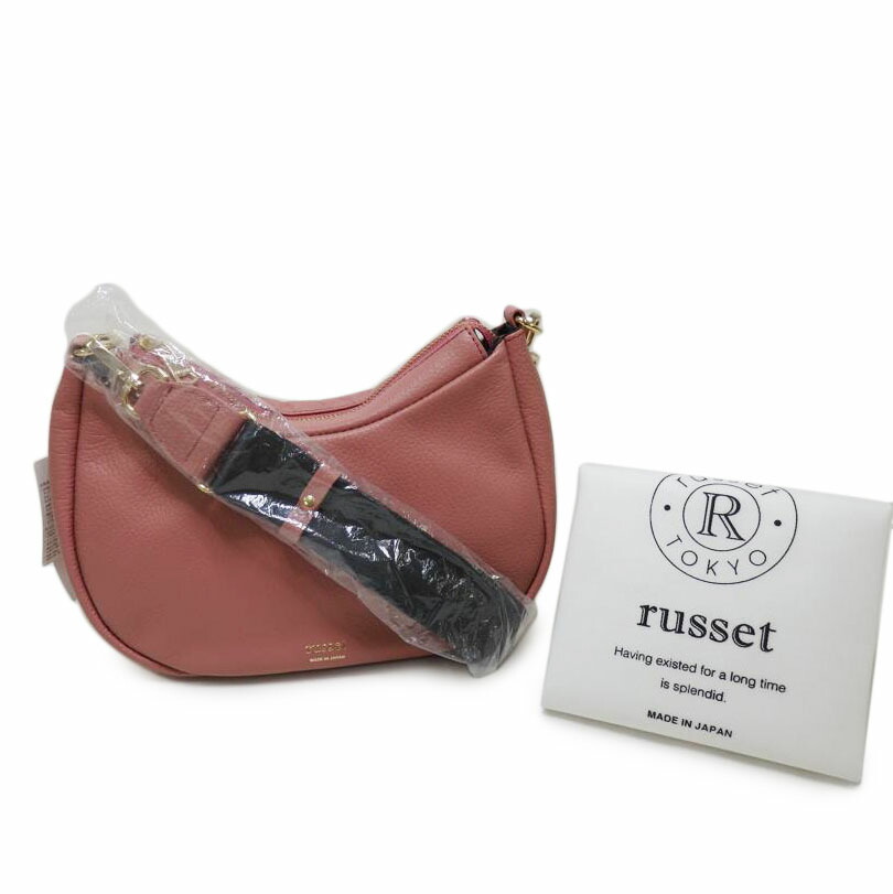 russet ラシット/ショルダーバッグ サクラ色/S序列付ける/84【中古】