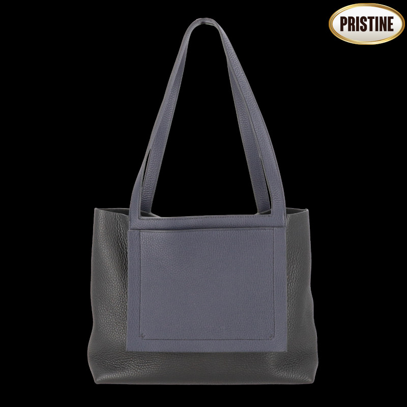 【Pristine Condition】 HERMES エルメス/カバセリエ/トリヨンクレマンス/バイカラー/ブラック×ブルーニュイ/083723CA/Z刻印**********/SAランク/24【中古】
