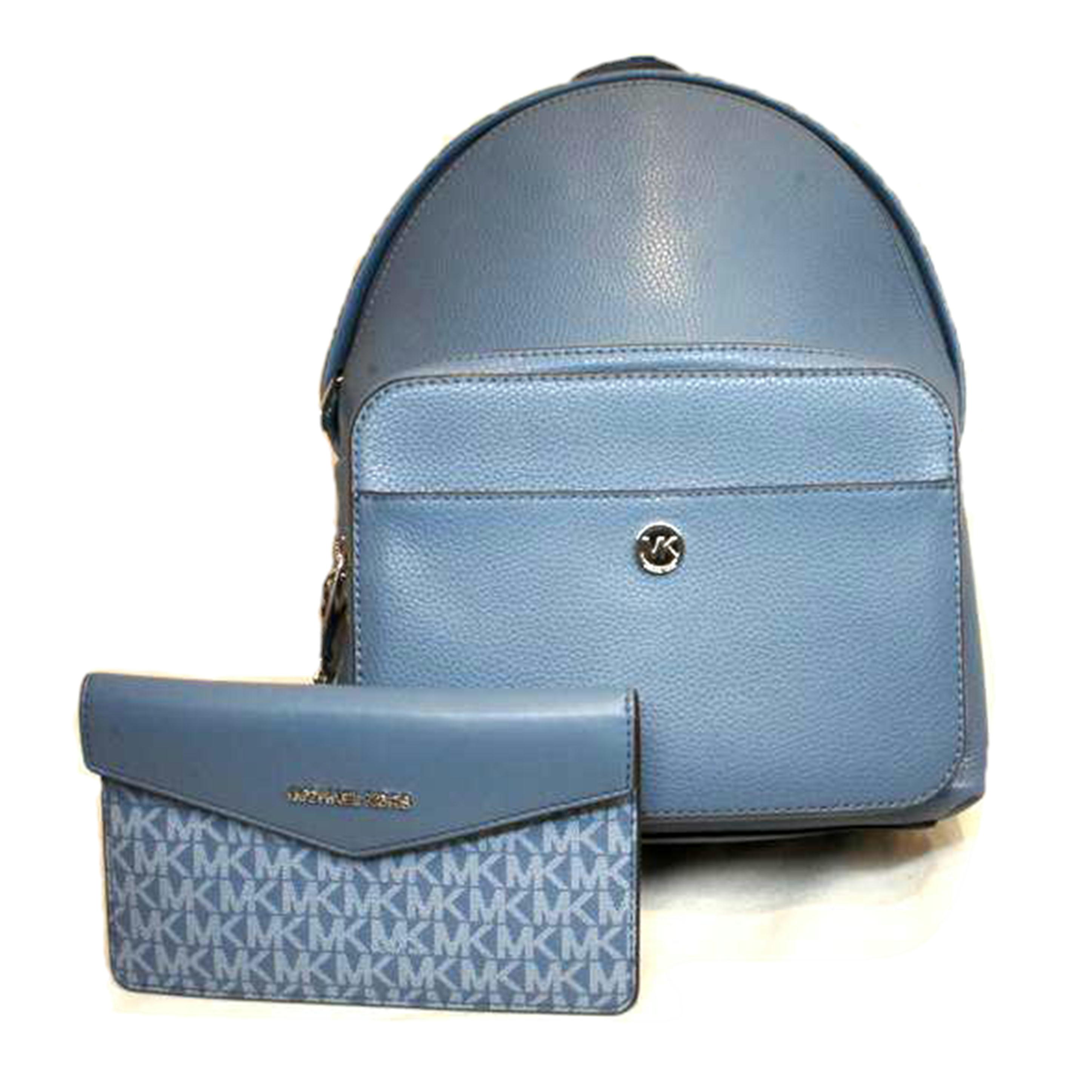 MICHAEL KORS マイケルコース/レザーリュック/デイパックブルー/ポーチ付/Aランク/92【中古】｜ワンダーレックス 店