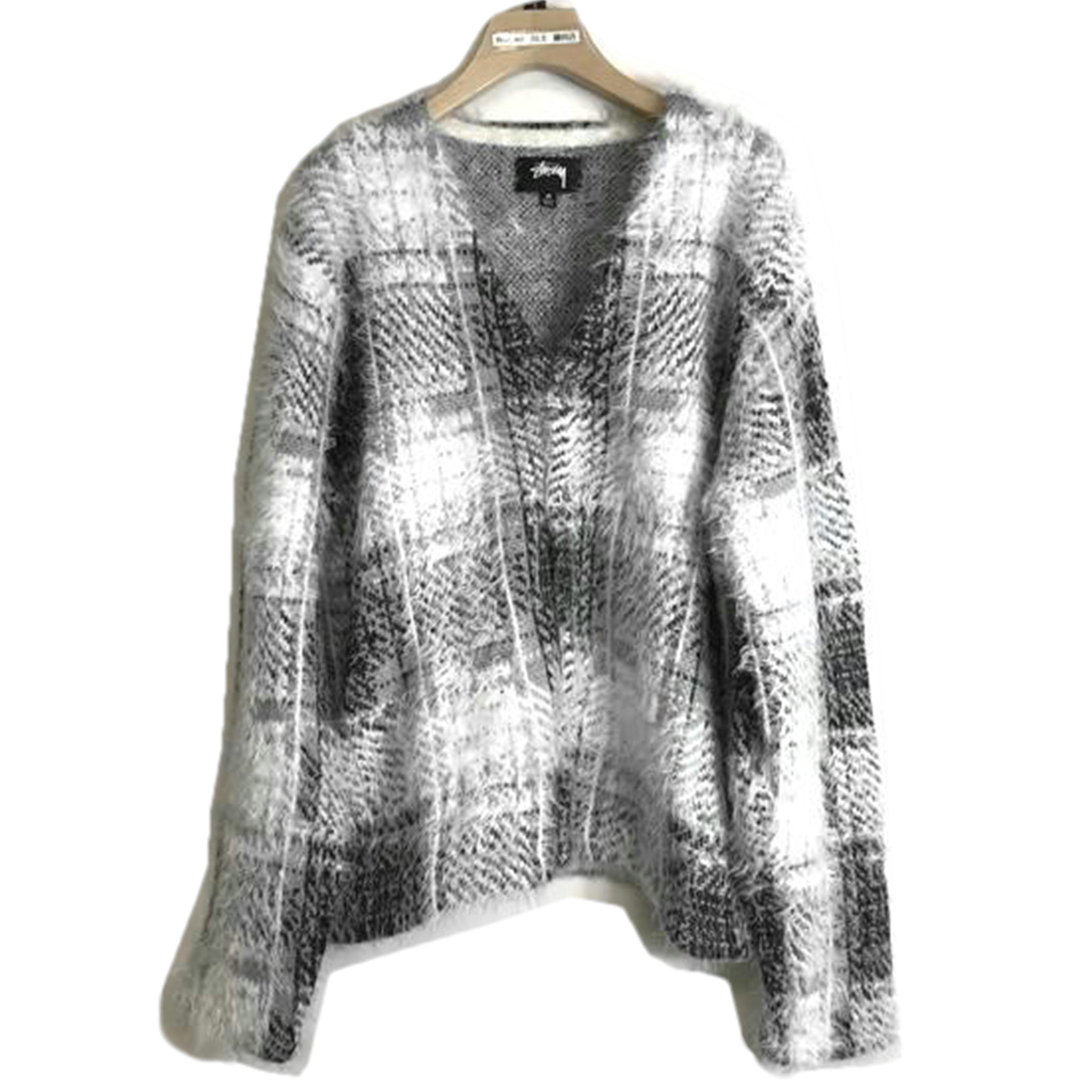 STUSSY ステューシー/Hairy Plaid cardigan/117169/AB序列付ける/51【中古】 カーディガン-メンズファッション