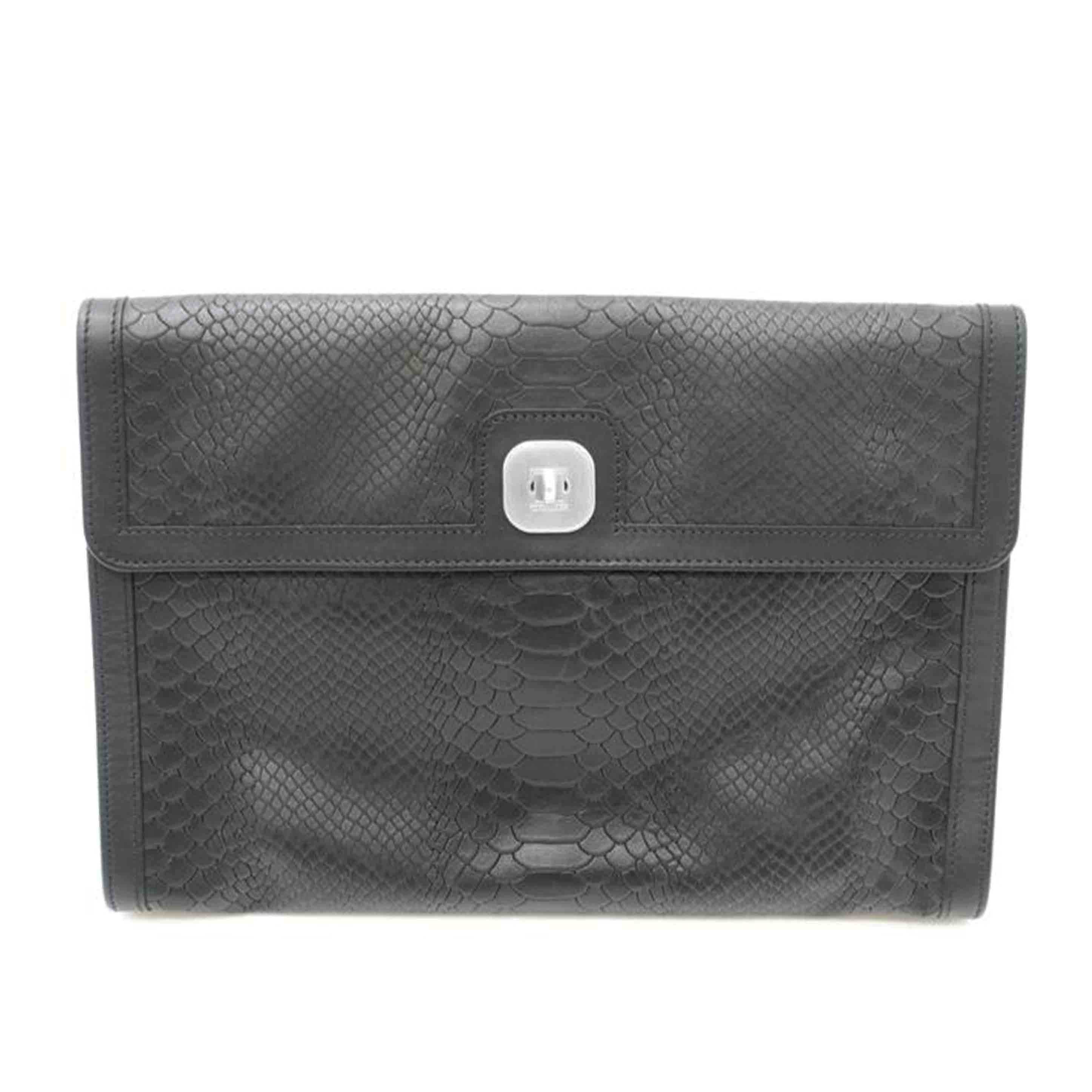 LONGCHAMP ロンシャン/型押しクラッチペダル御徒面子/A価値づける/88【中古】