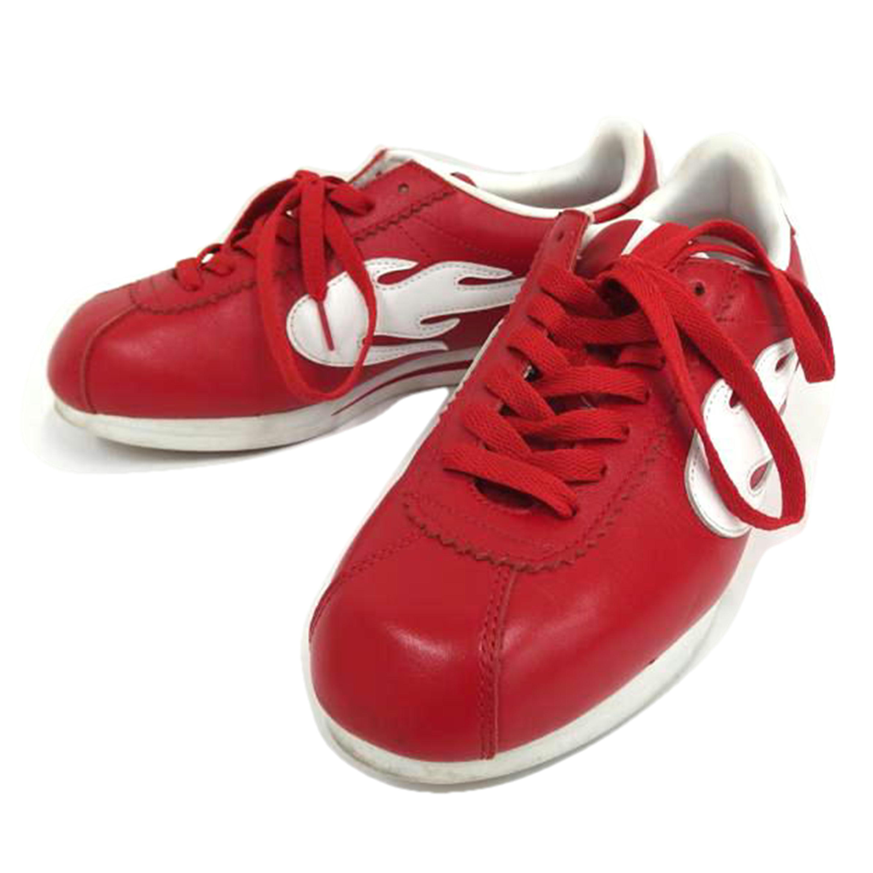 4HUNNID フォーハニッド/THE Flame Block Runnerスニーカー/RED/ABランク/82【中古】