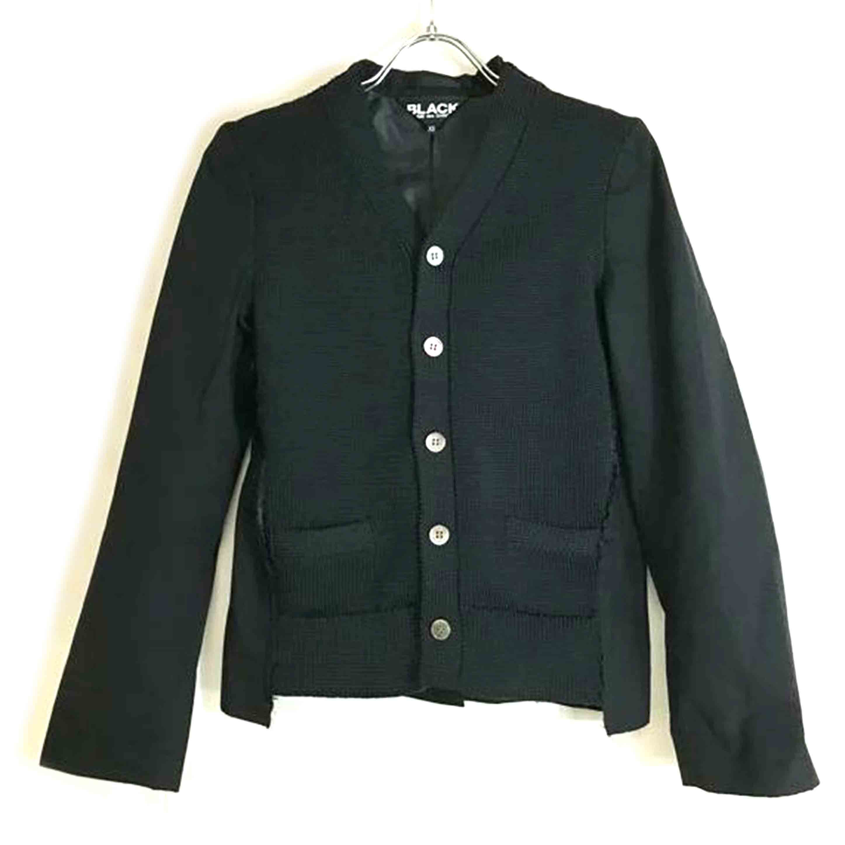 BLACK COMME des GARCONS ブラックコムデギャルソン/カーディガン風ジャケット/1E-J015/AD2019/ABランク/51【中古】