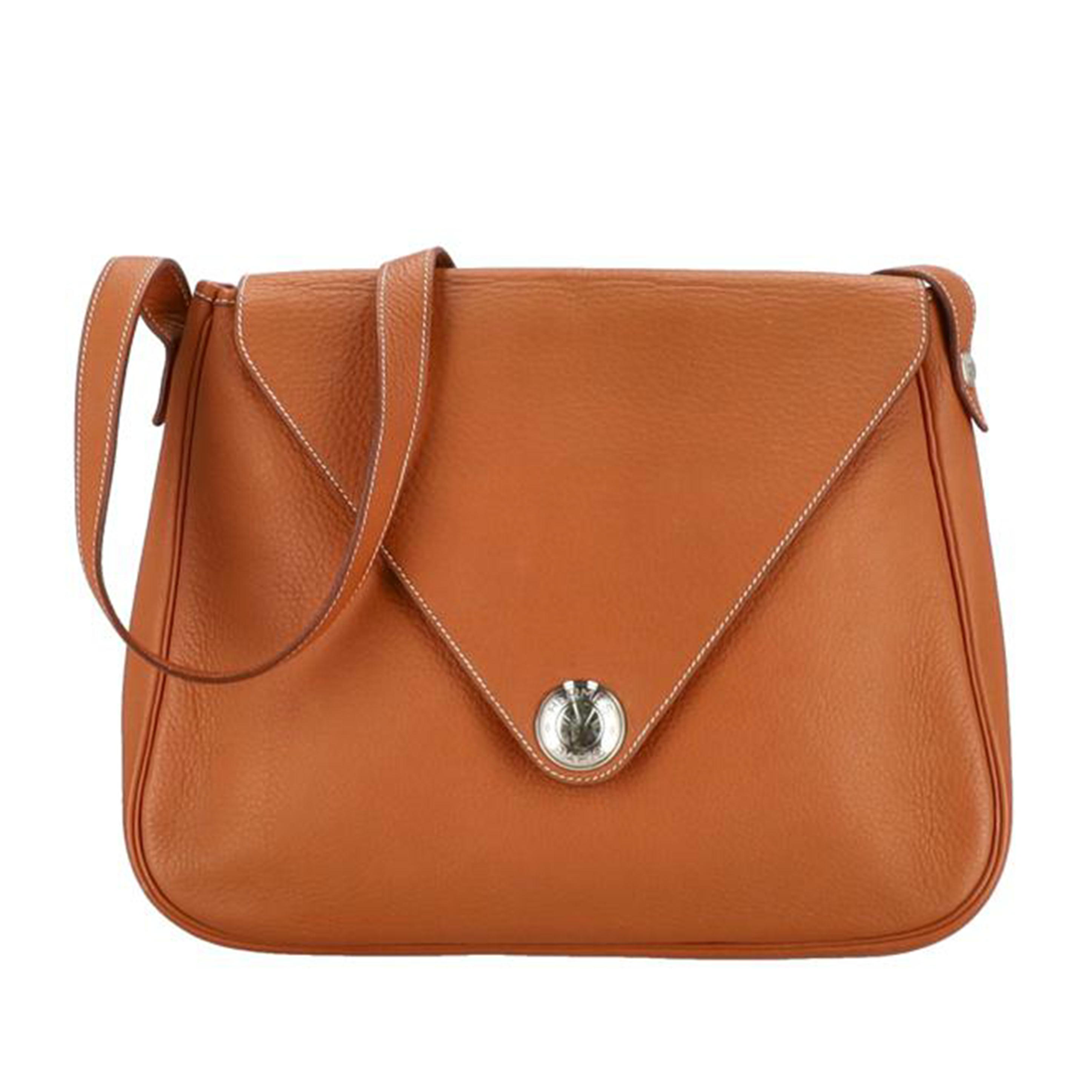 HERMES エルメス/クリスティーヌ/トリヨンクレマンス/ノワゼット/〇P ****/Aランク/24【中古】