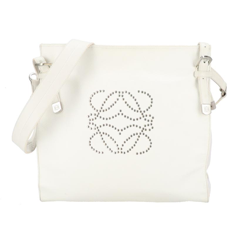 LOEWE ロエベ/アナグラムスタッズレザーショルダー/050***/ABランク/24【中古】