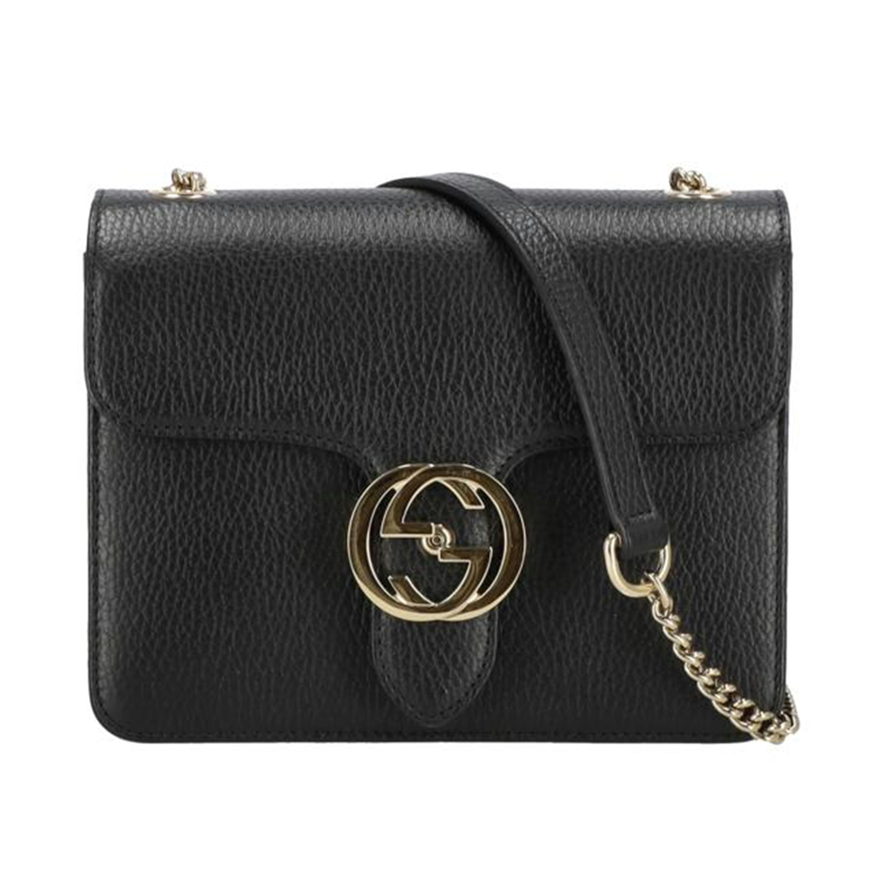 GUCCI グッチ/インターロッキングGショルダーバッグ/510304/001***/A序列付ける/91【中古】