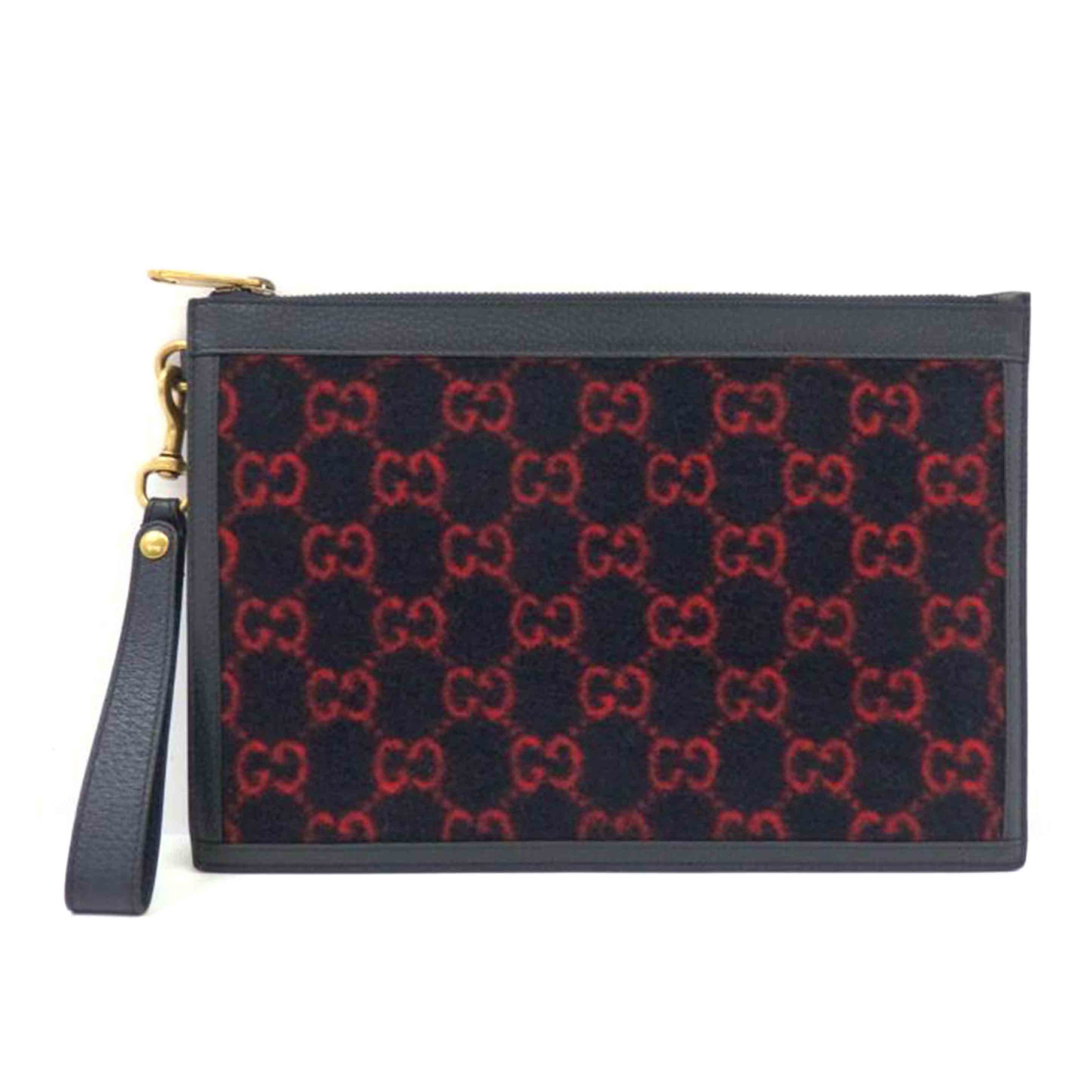 GUCCI グッチ/GGウールレザークラッチバッグ/597627/562***/Aランク/25【中古】|ワンダーレックス 店