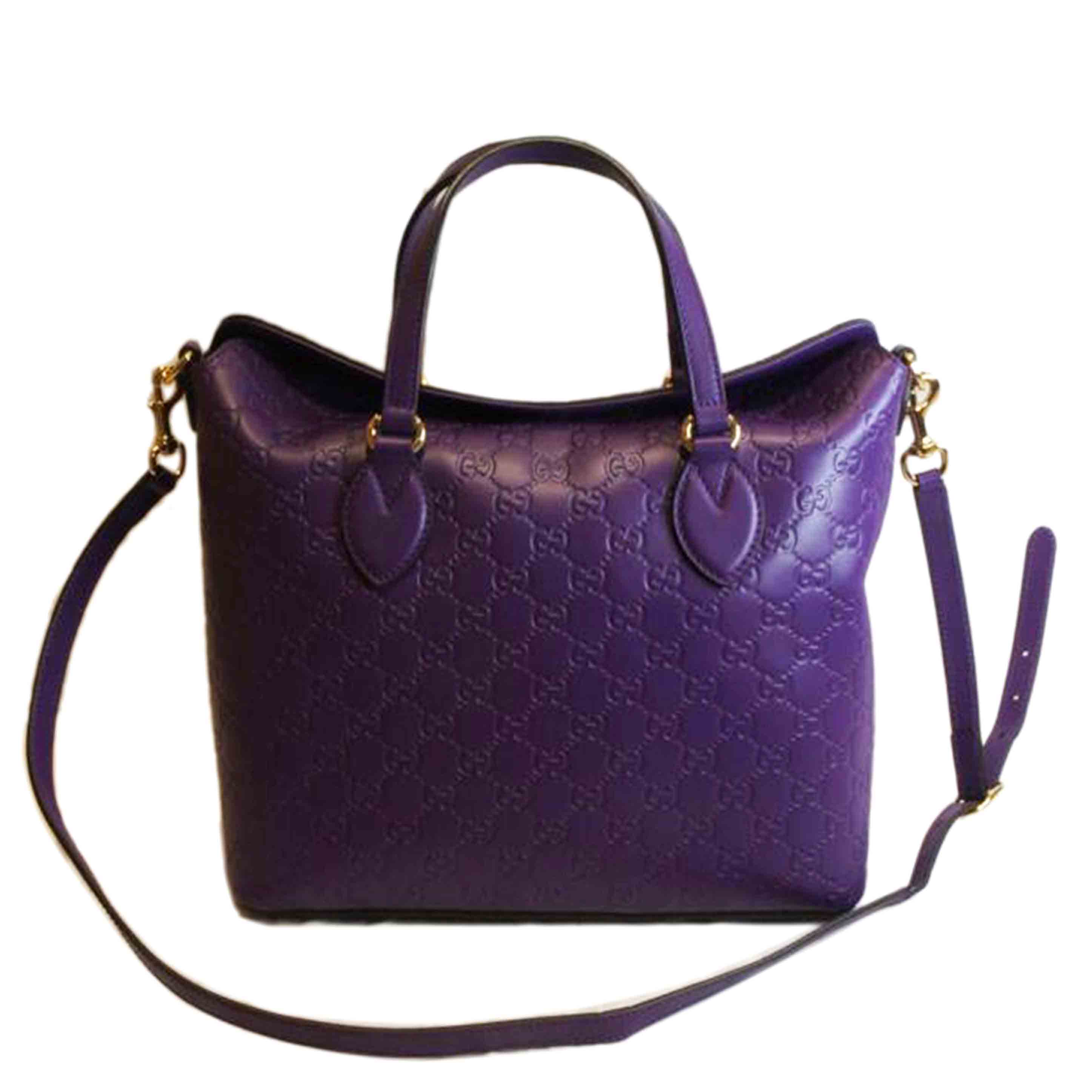 GUCCI グッチ/グッチシマトップハンドル2WAYパープル/428226/493***/SA価値づける/92【中古】