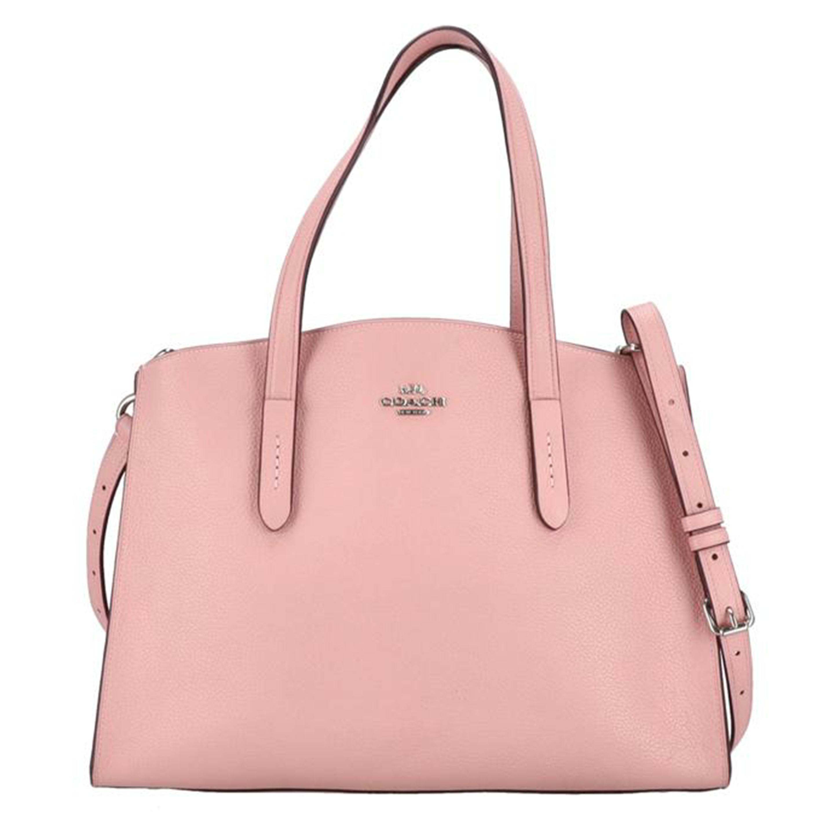 COACH/チャーリーキャリーオール ピンク/25137/K17**/Aランク/22【中古】