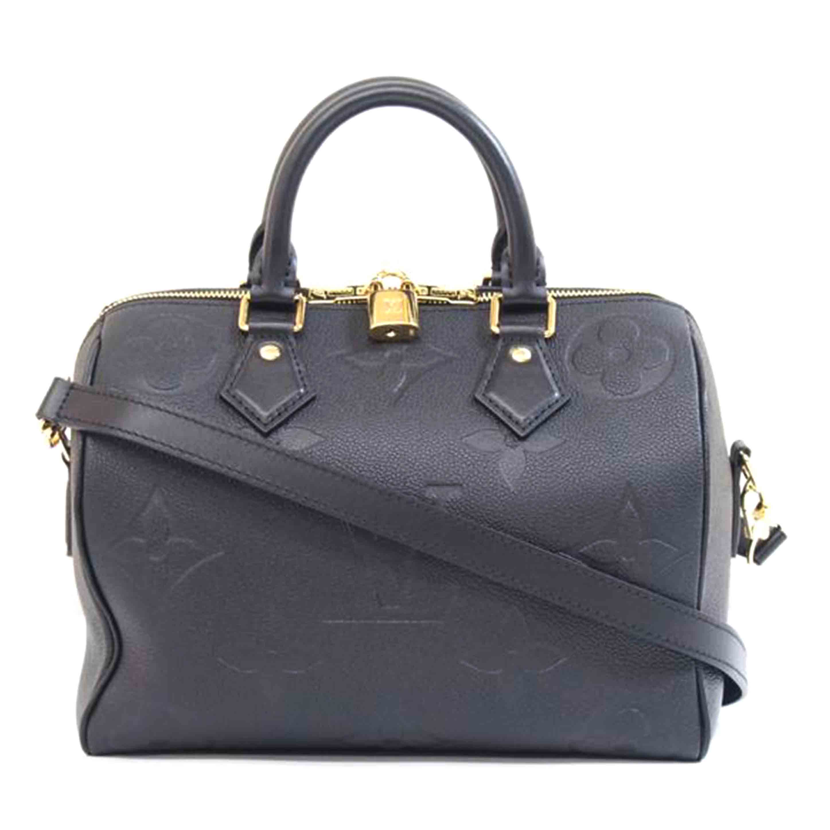 LOUIS VUITTON ルイ･ヴィトン/スピーディ･バンドリエール 25 ノワール/モノグラム･アンプラント/M58951/RFI*/Aランク/71【中古】