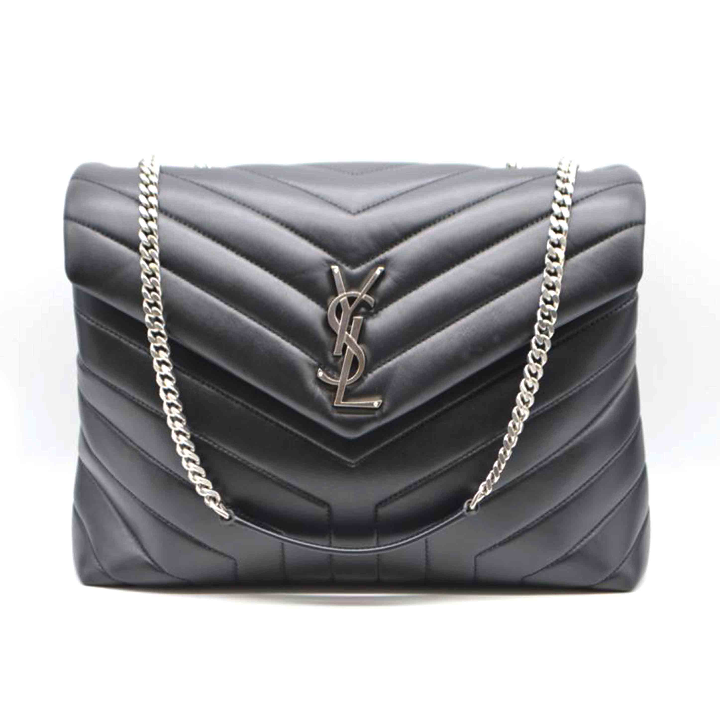 SAINT LAURENT サンローラン/ルルミディアム/カーフスキン/ノワール/574946/032*/SA価値づける/89【中古】