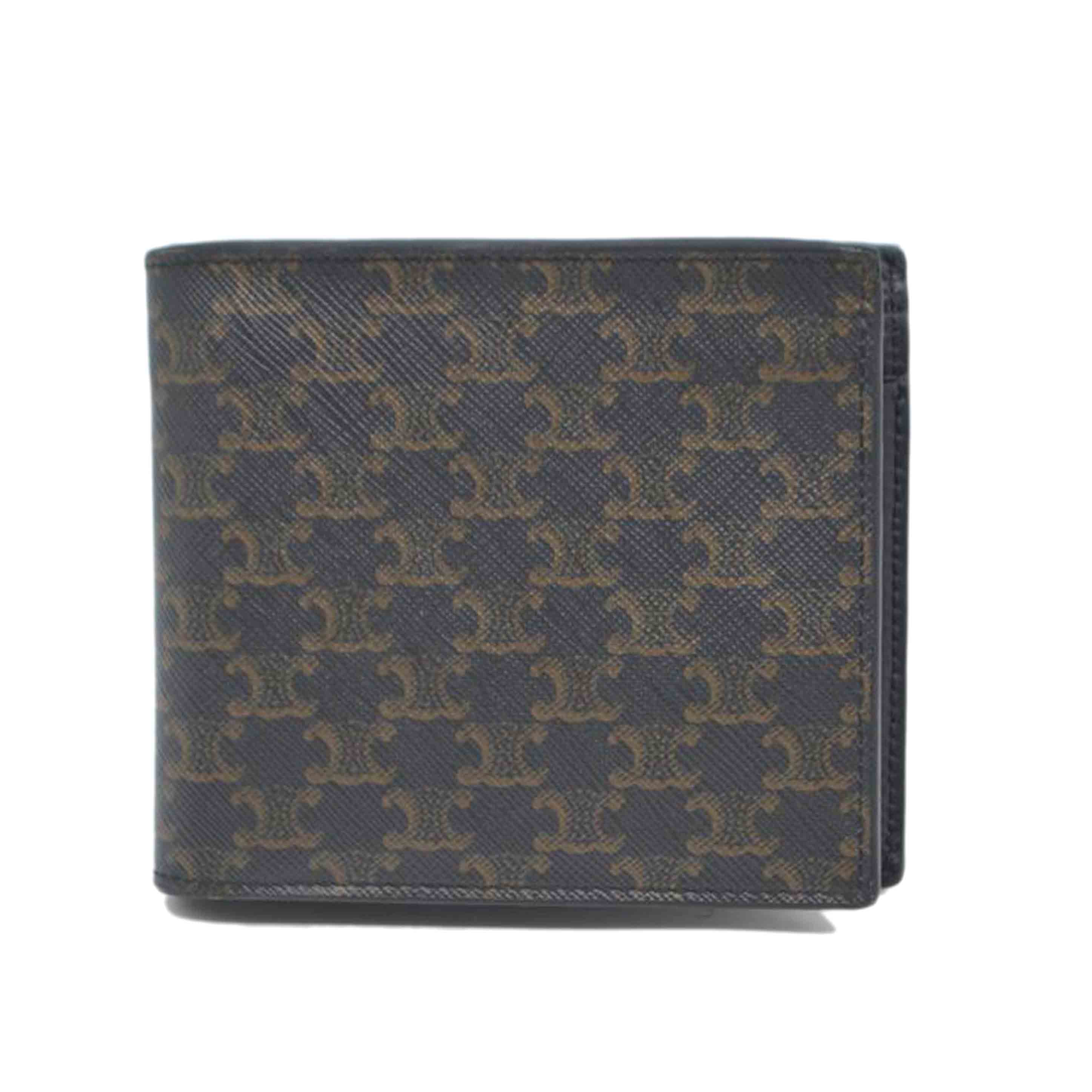 CELINE セリーヌ/バイフォールドウォレット/トリオンフキャンバス/10C872BQB/U-1******/AB序列付ける/89【中古】