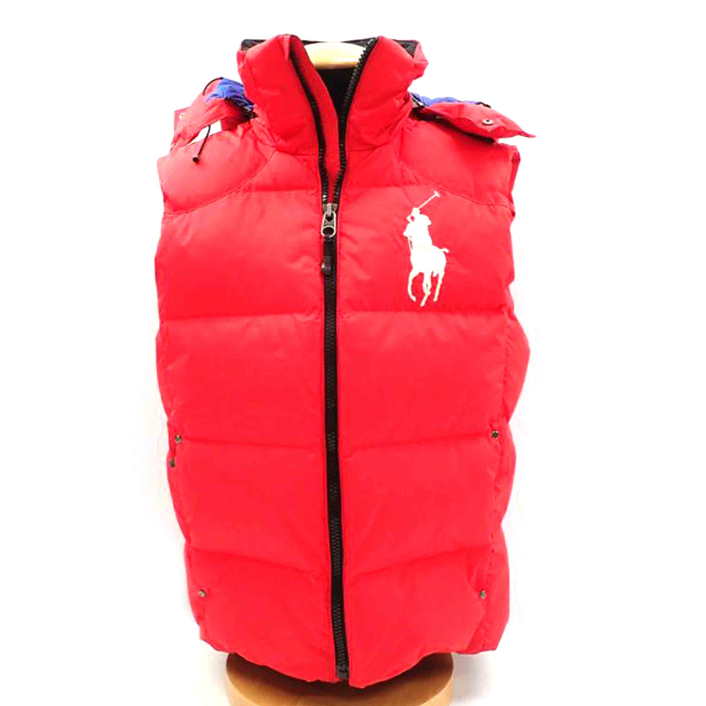 POLO RALPH LAUREN ポロラルフローレン/フード付きダウンベスト/710587356001/サイズ:M/Cランク/62【中古】