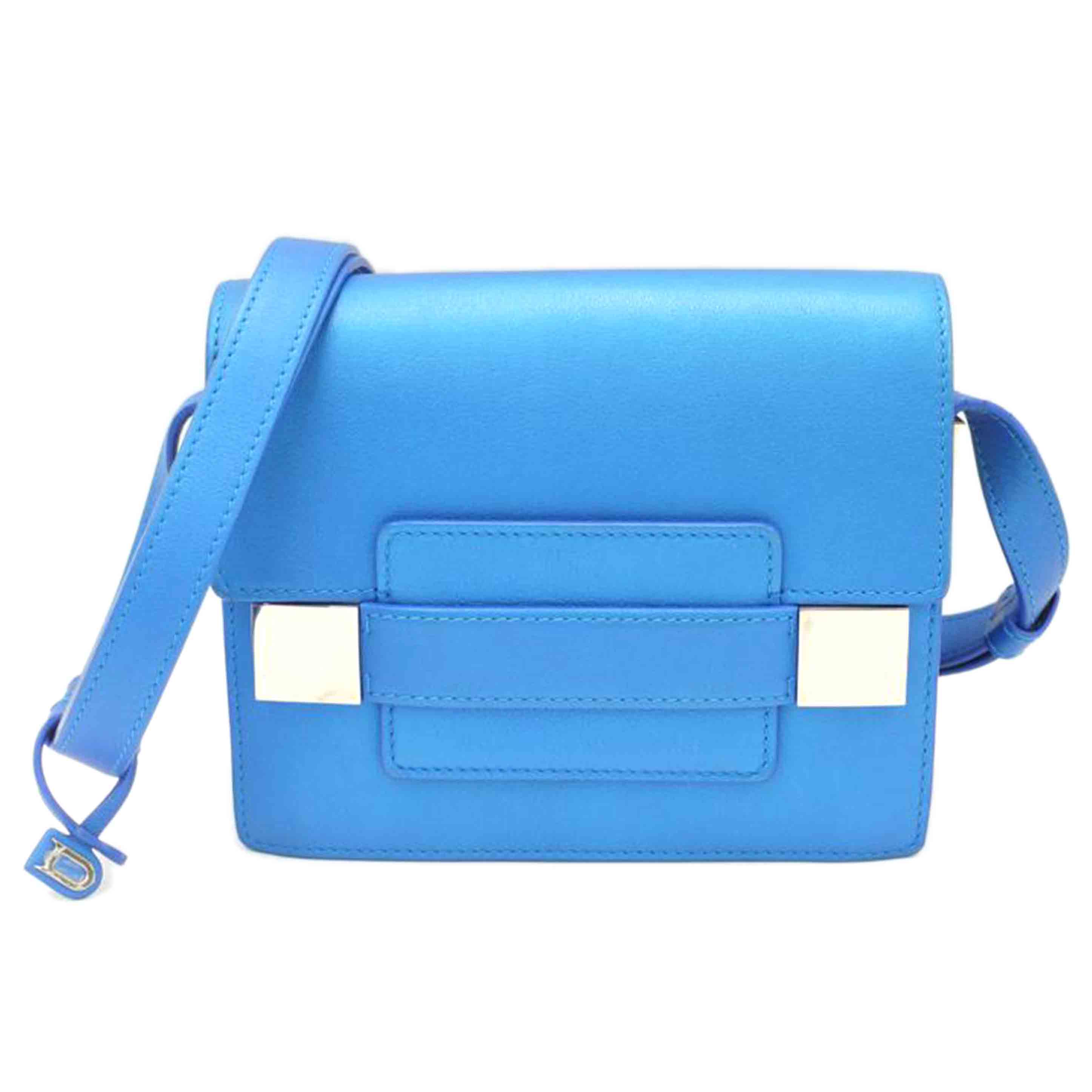 DELVAUX デルヴォー/マダムミニレザーショルダー/ブルー/Aランク/69【中古】