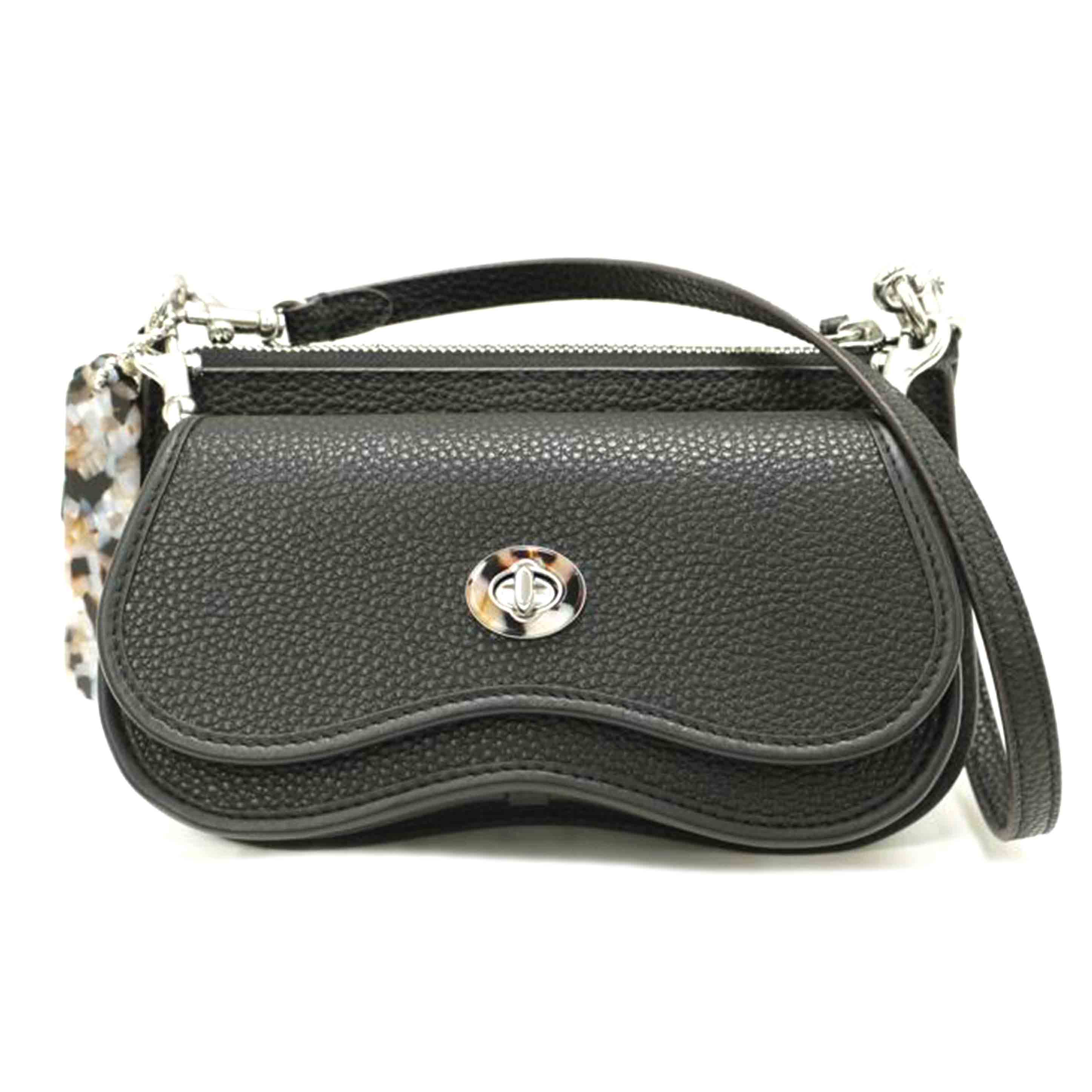 COACH コーチ職/ウェイビーダブルポーチショルダー/黒いこと/CT381/M23**/SA価値づける/69【中古】