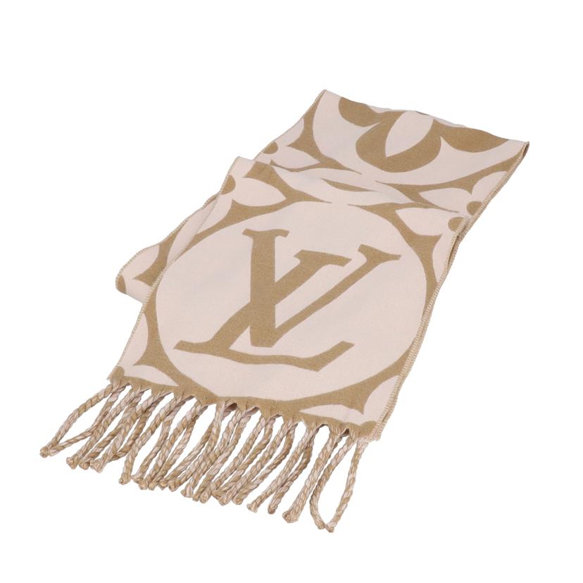 LOUIS VUITTON ルイ･ヴィトン/マフラー・LVメダリオン/ベージュローズ/M79213/Aランク/78【中古】