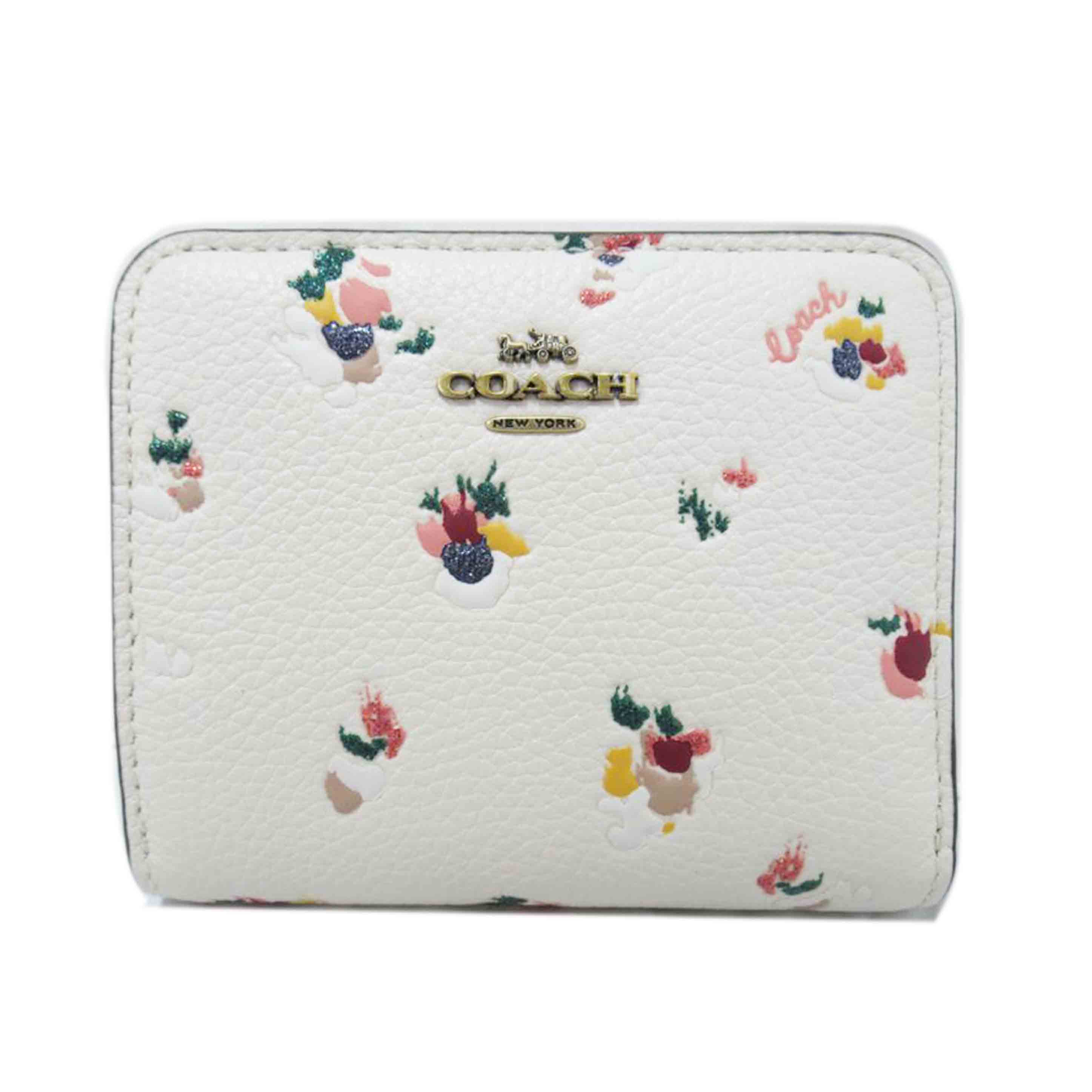 COACH/二つ折り財布/フローラル・レザー/C6001/B22**/Aランク/63【中古】|ワンダーレックス 店
