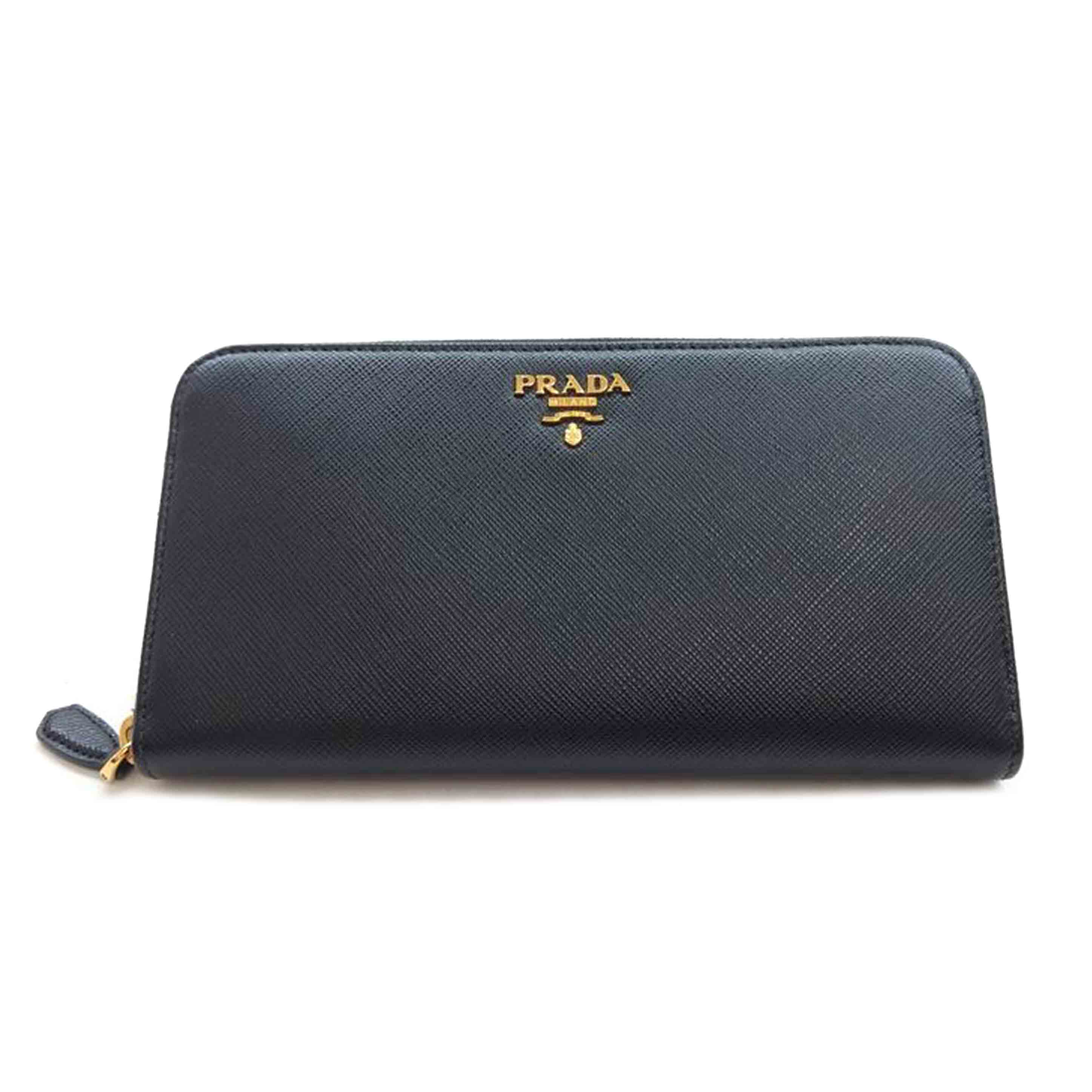 PRADA プラダ/ラウンドジッパー長紙入れ/1ML506/063**/A序列付ける/09【中古】