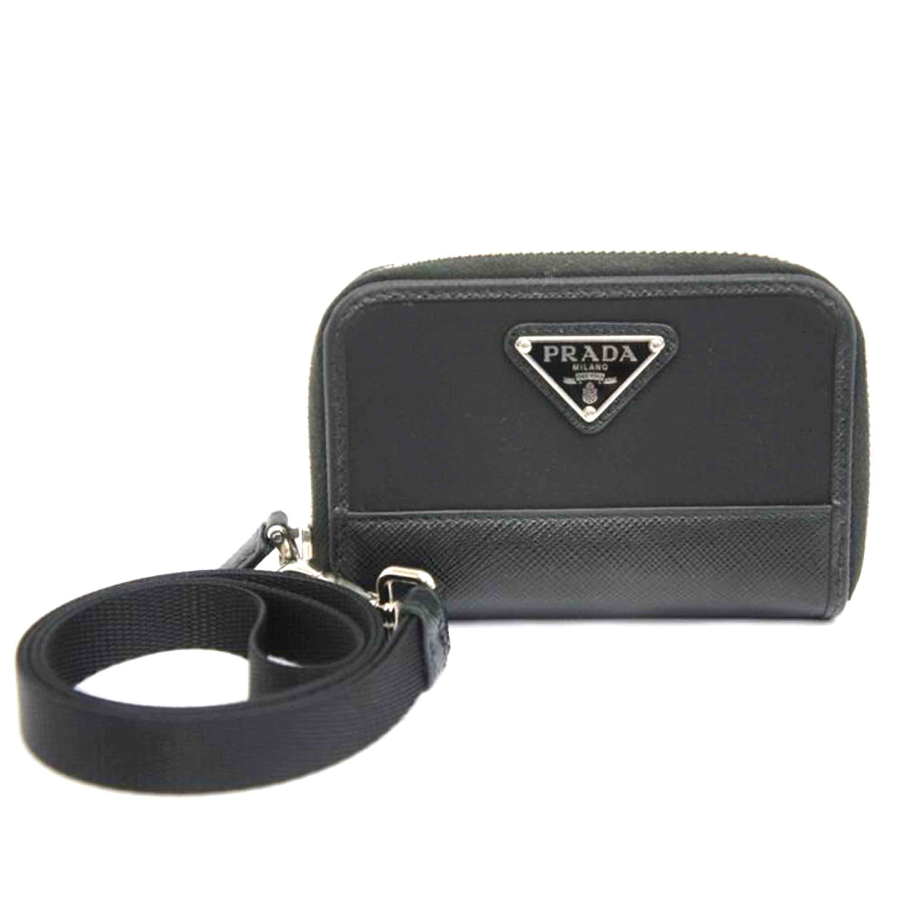 PRADA プラダ/トライアングルストラップ付コインケース/2MR039/AB位置づける/05【中古】