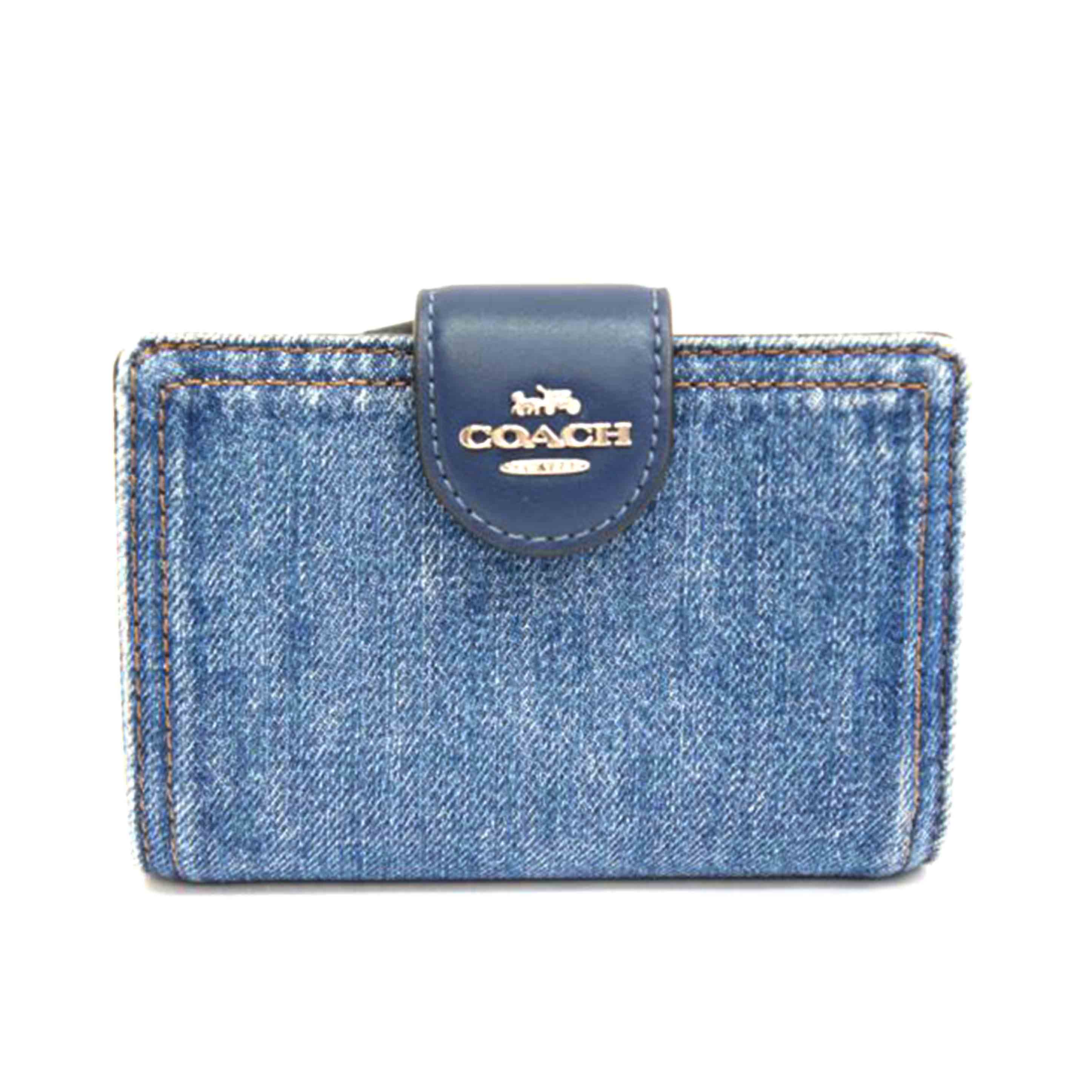 COACH コーチ/デニム2つ折り財布/CA096/M24**/Aランク/05【中古】