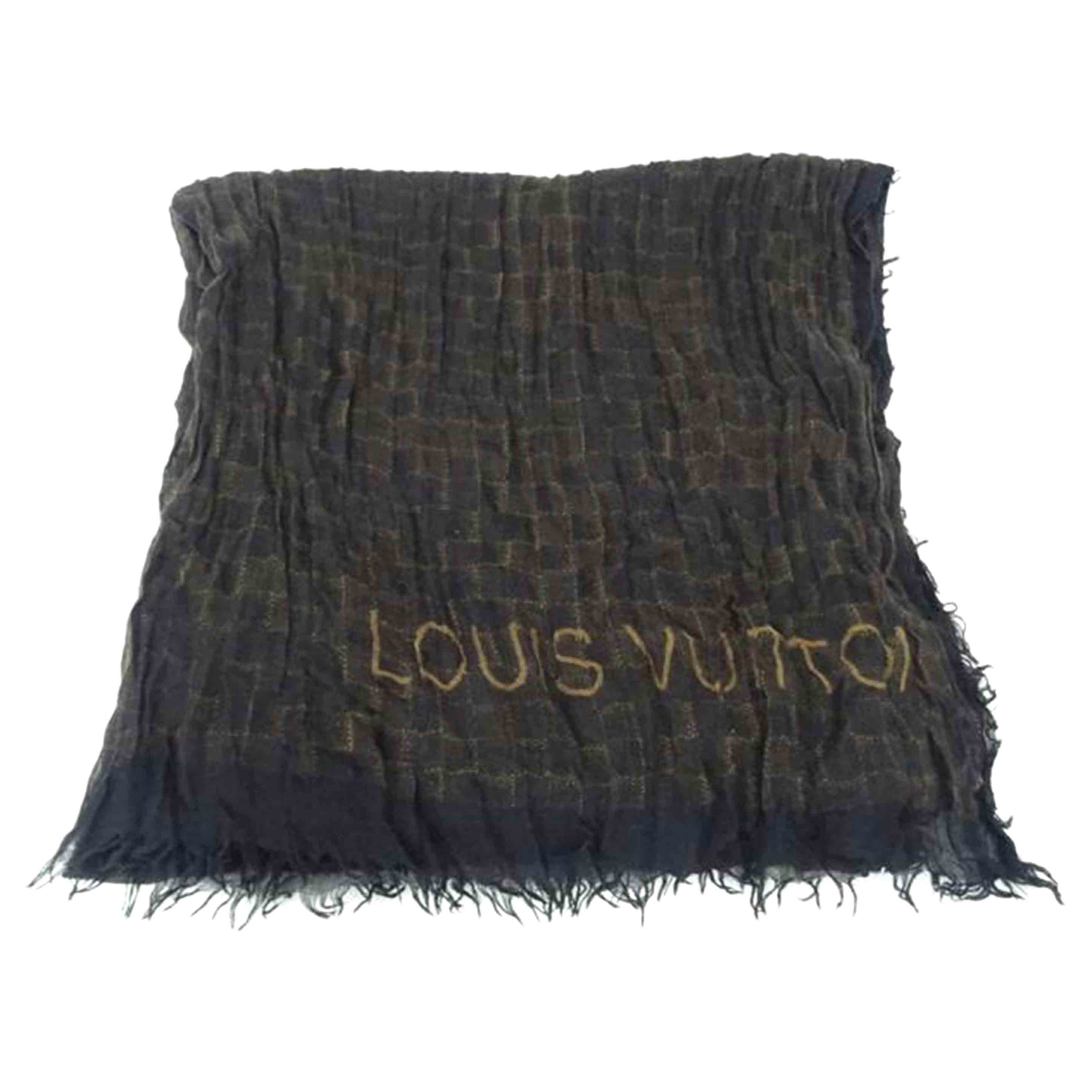 LOUIS VUITTON ルイ･ヴィトン/大判ストール/ダミエ/ブラウン/401910/ABランク/69【中古】