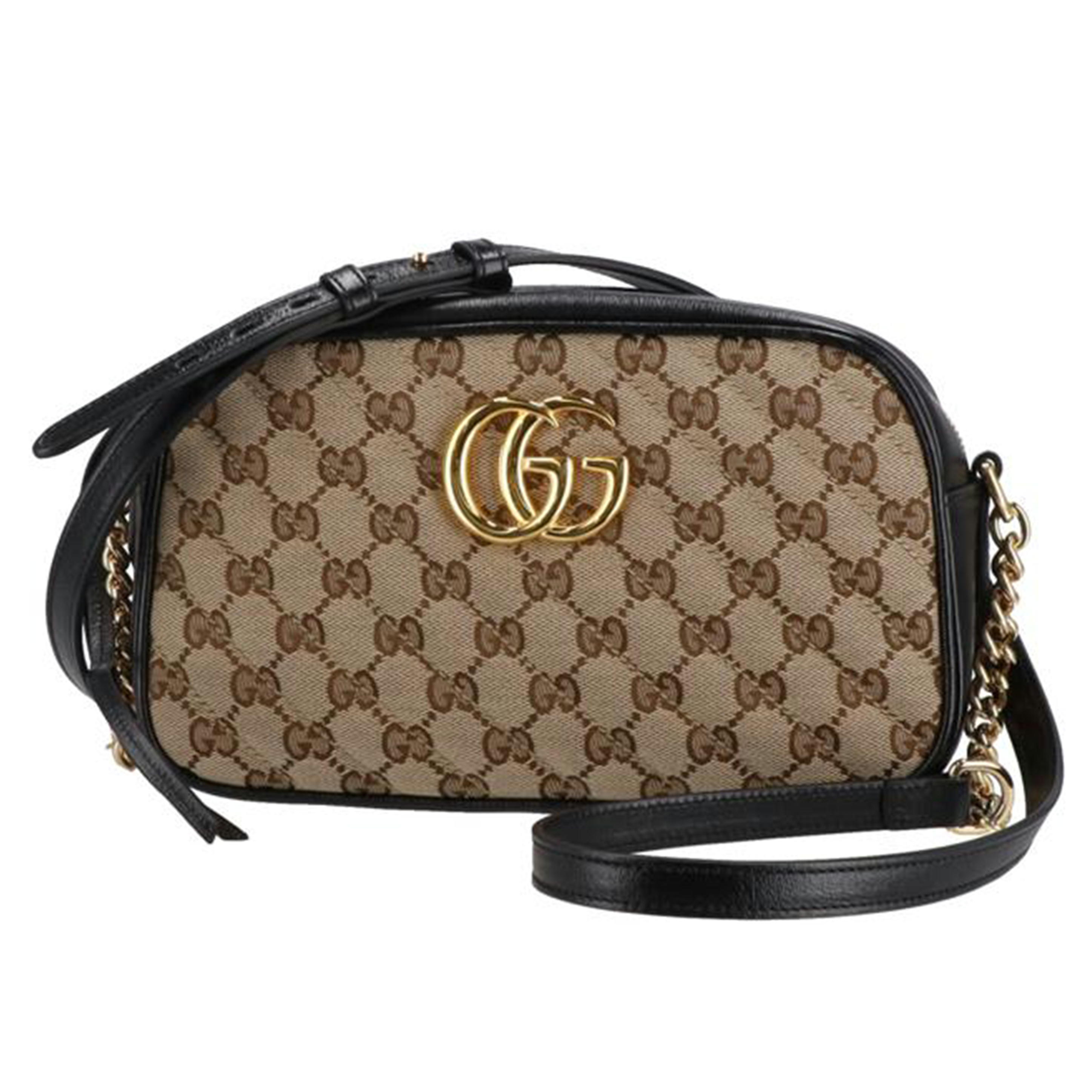 GUCCI グッチ/GGキャンバス×レザー/スモールカメラバッグ/447632/486***/Aランク/91【中古】