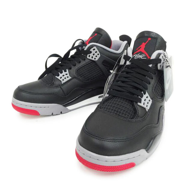NIKE ナイキ/Air Jordan 4 Retro Bred Reimagined/黒いこと/FV5029-006/AB序列付ける/82【中古】 メンズ靴-靴-ビジネスシューズ