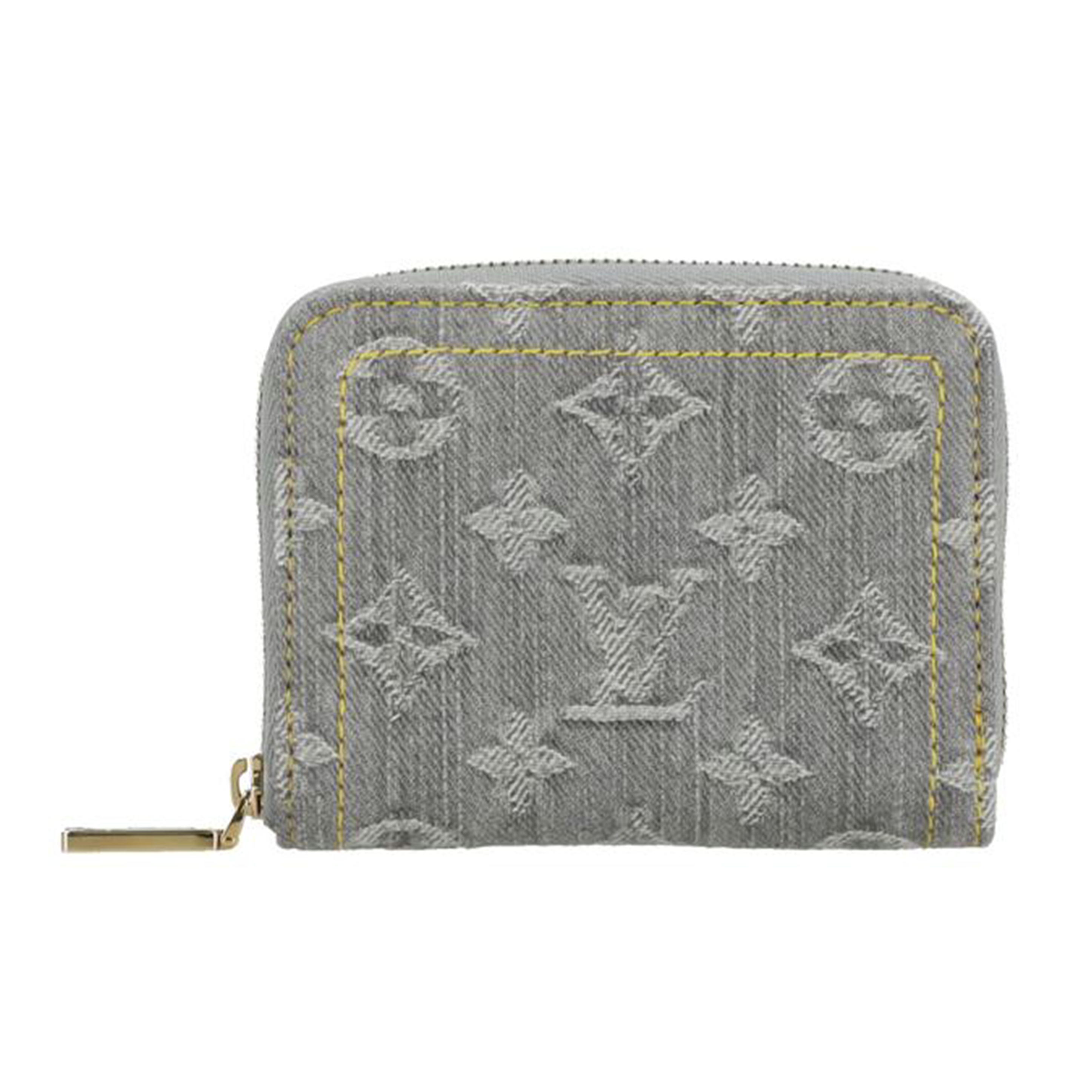 LOUIS VUITTON ルイ･ヴィトン/ジッピー･鋳貨蝦蟇口/MGジーンズ/ ウォッシュドグレー/M14277/RFI*/A序列付ける/75【中古】