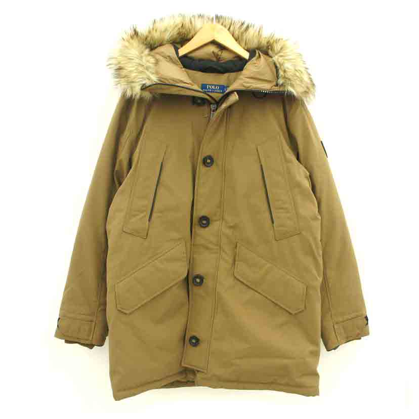 POLO RALPH LAUREN ポロラルフローレン/ミリタリーダウンコート/ベージュ/L/MNPOOTW16021889/SA価値づける/24【中古】