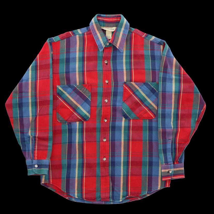 【Rare＆Vintage ARCHIVE】ST.JOHN’S BAY セントジョンズベイ/80－90\u0027s/JCPENNY/ヴィンテージ/フランネルプルオーバー/USA製/レア/AB位置づける/82【中古】