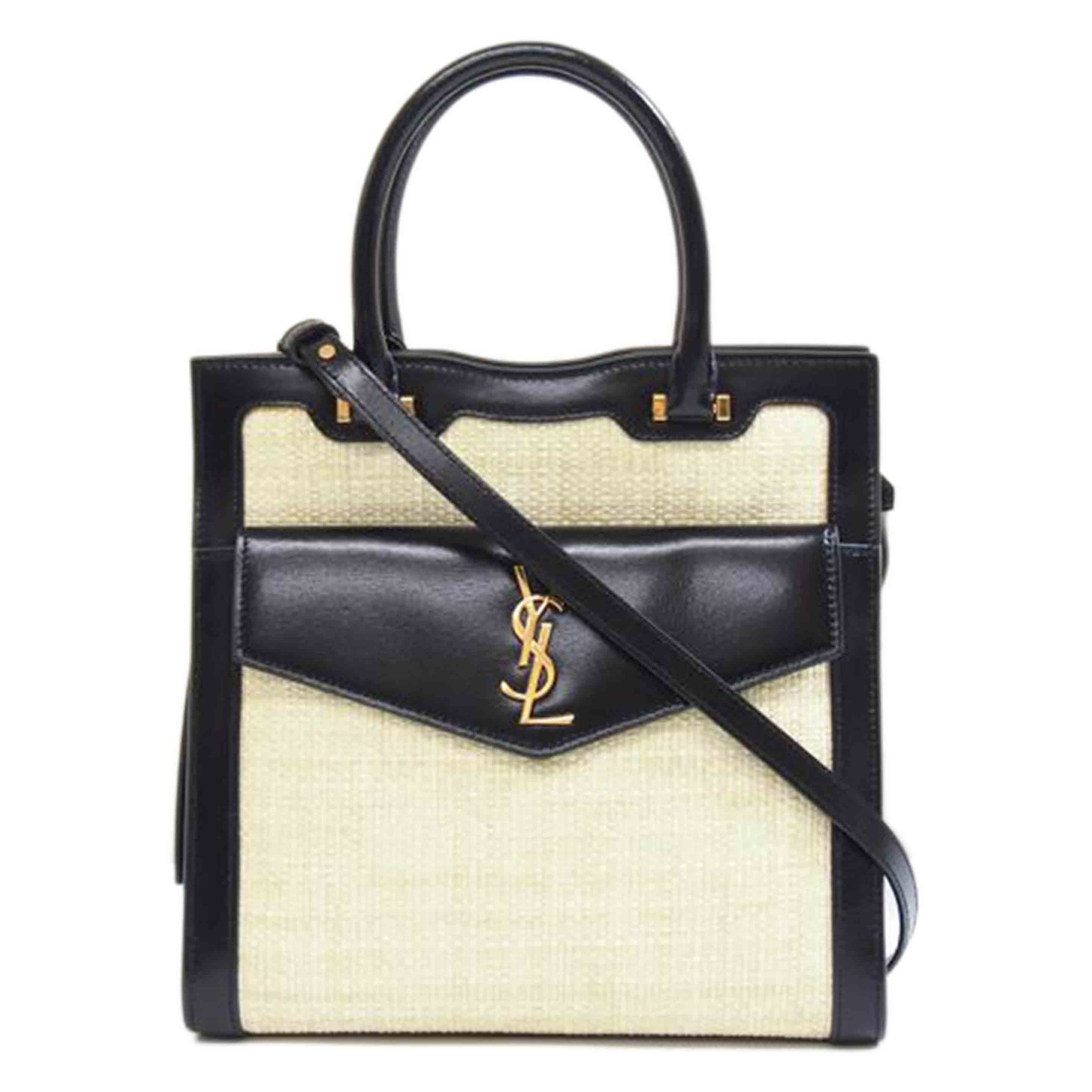 SAINT LAURENT サンローラン/アップタウンスモールトート/GNR561203/021*/A位置づける/71【中古】