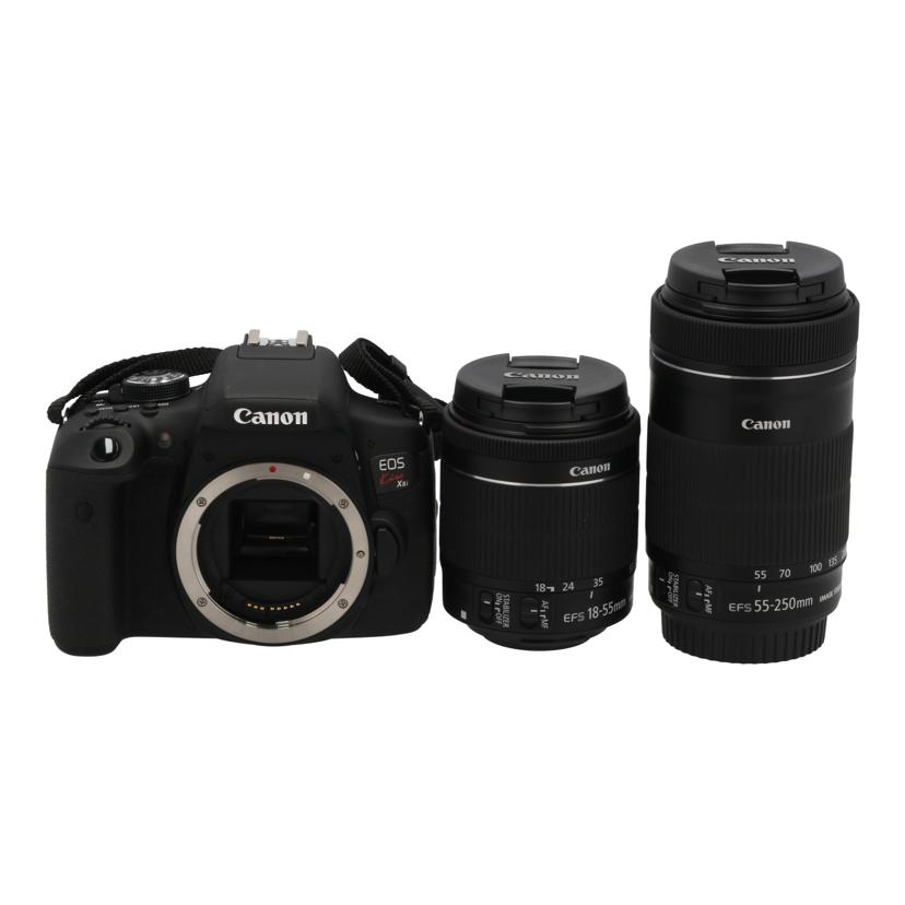 Canon 加農砲/デジタル一眼/EOS Kiss X8i ダブル望遠レンズ/331032000141/AB価値づける/40【中古】