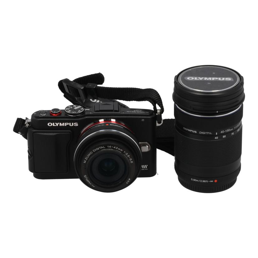 OLYMPUS オリンパス/鏡鑑受け答え一眼/E-PL6 ダブル望遠レンズ/V5TF04893/AB位置づける/40【中古】