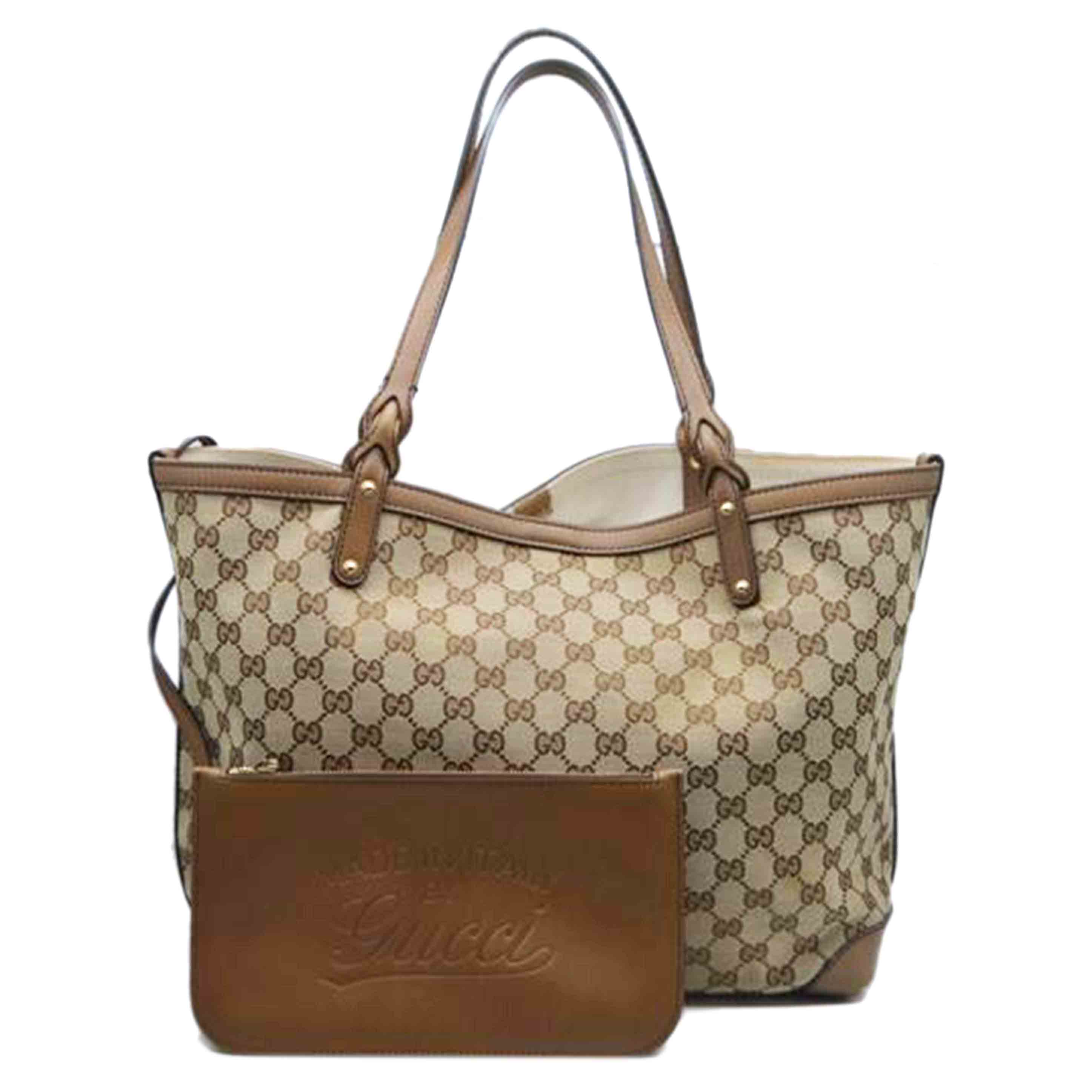 GUCCI グッチ/GGキャンバスレザートート/ベージュ/247209/493***/Bランク/89【中古】｜ワンダーレックス 店