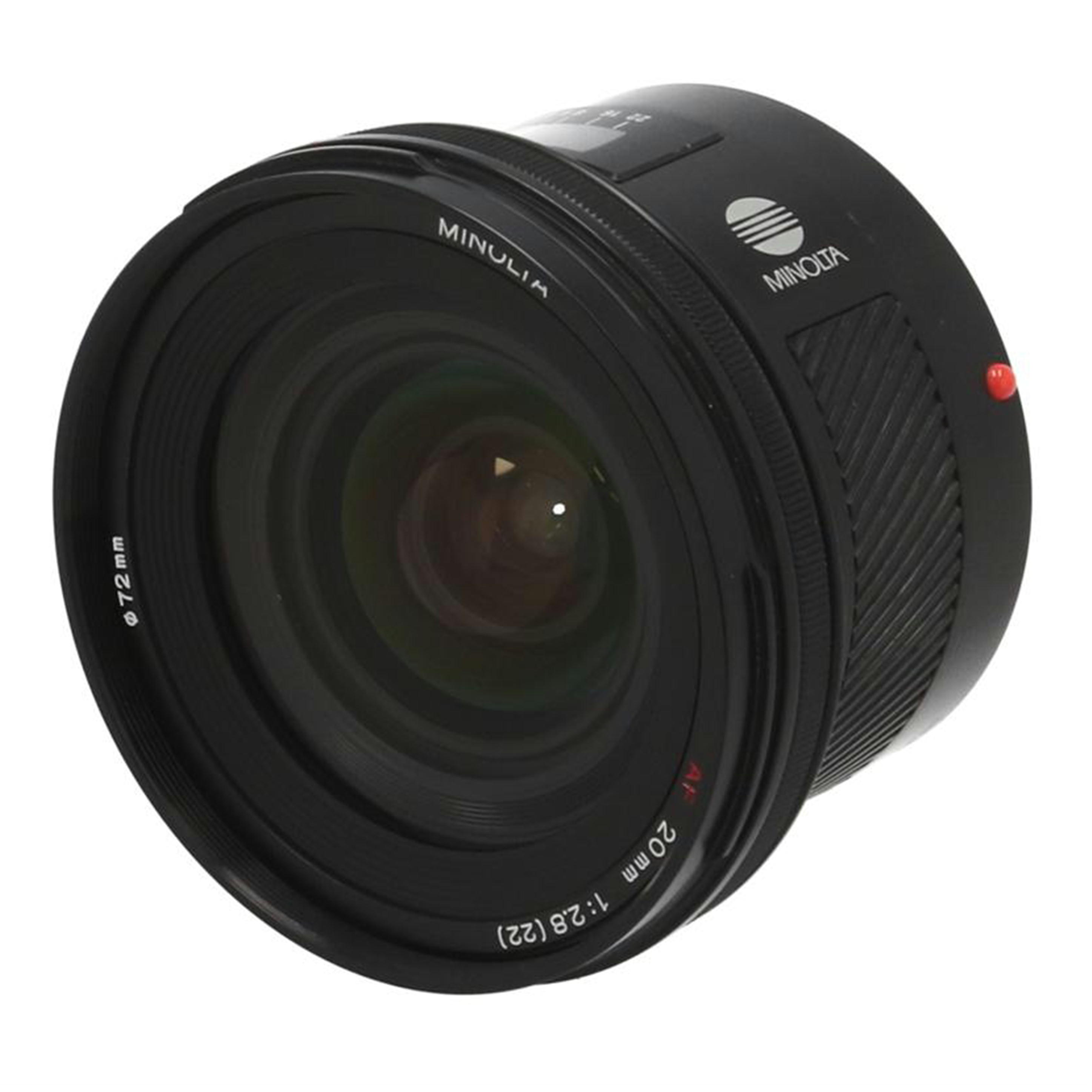 MINOLTA ミノルタ/取り替えっこ水晶体/AF 20粍 F2.8/21103987/B位置づける/71【中古】