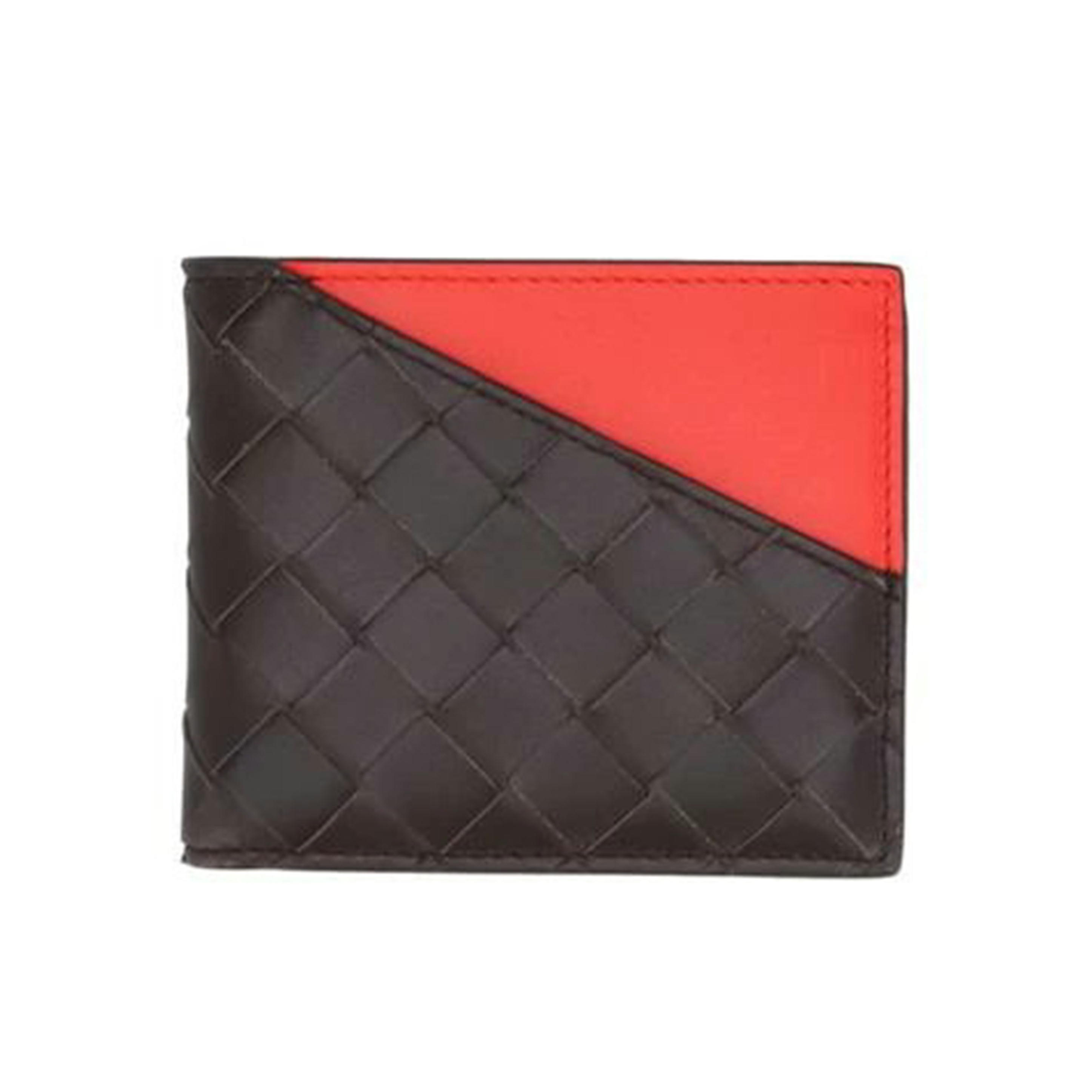 BOTTEGA ボッテガヴェネタ/イントレチャートバイカラー二つ折札入れ/A価値づける/75【中古】