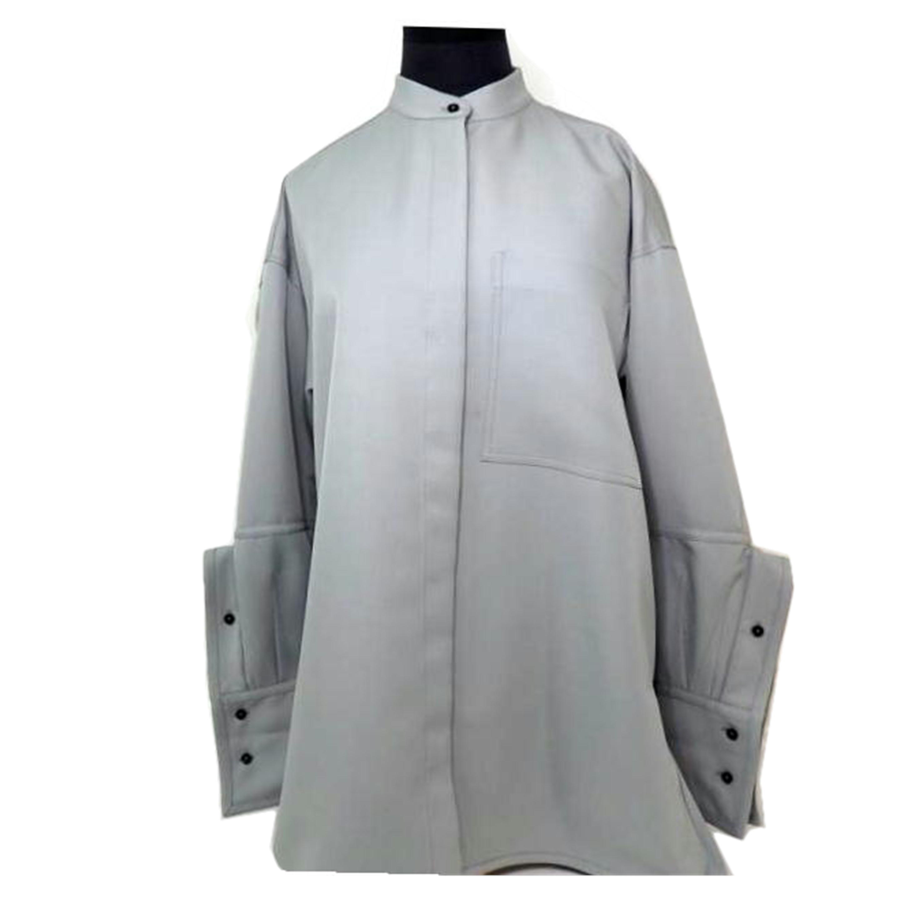 JIL SANDER ジルサンダー/バンドカラーオーバーサイズシャツ/JSWO606305/B位置づける/84【中古】