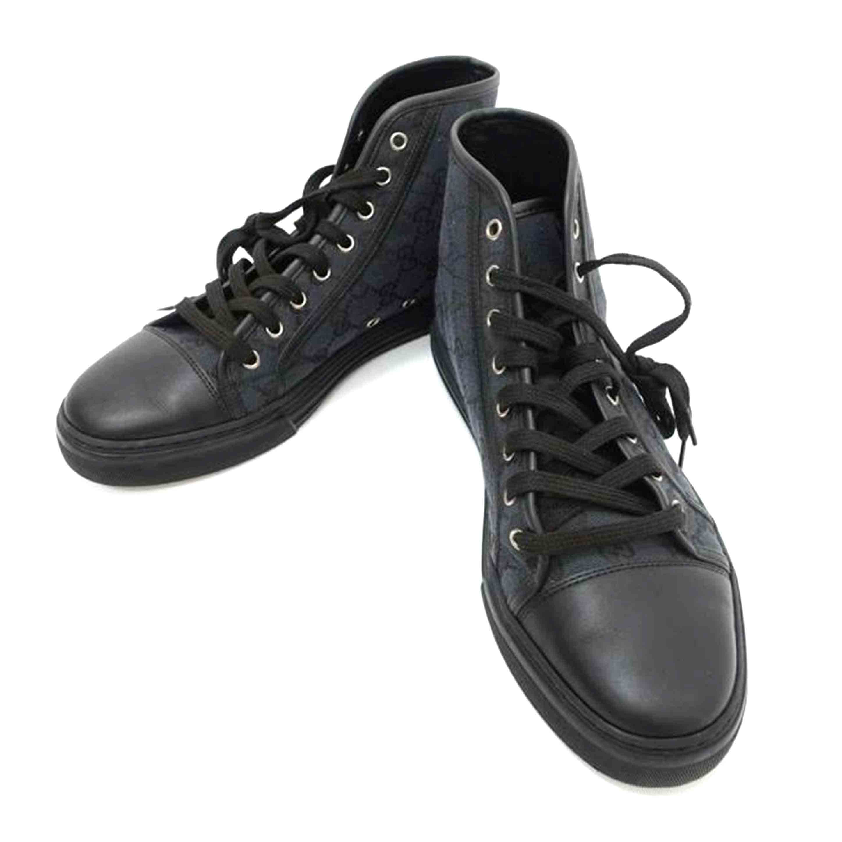 GUCCI グッチ/GGキャンバスハイカットスニーカー/8 1/2大いさ/426188/AB序列付ける/88【中古】