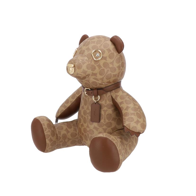 COACH コーチ職/コレクティブルベアシグネチャーキャンバス/茶/CZ2194/AB位置づける/75【中古】