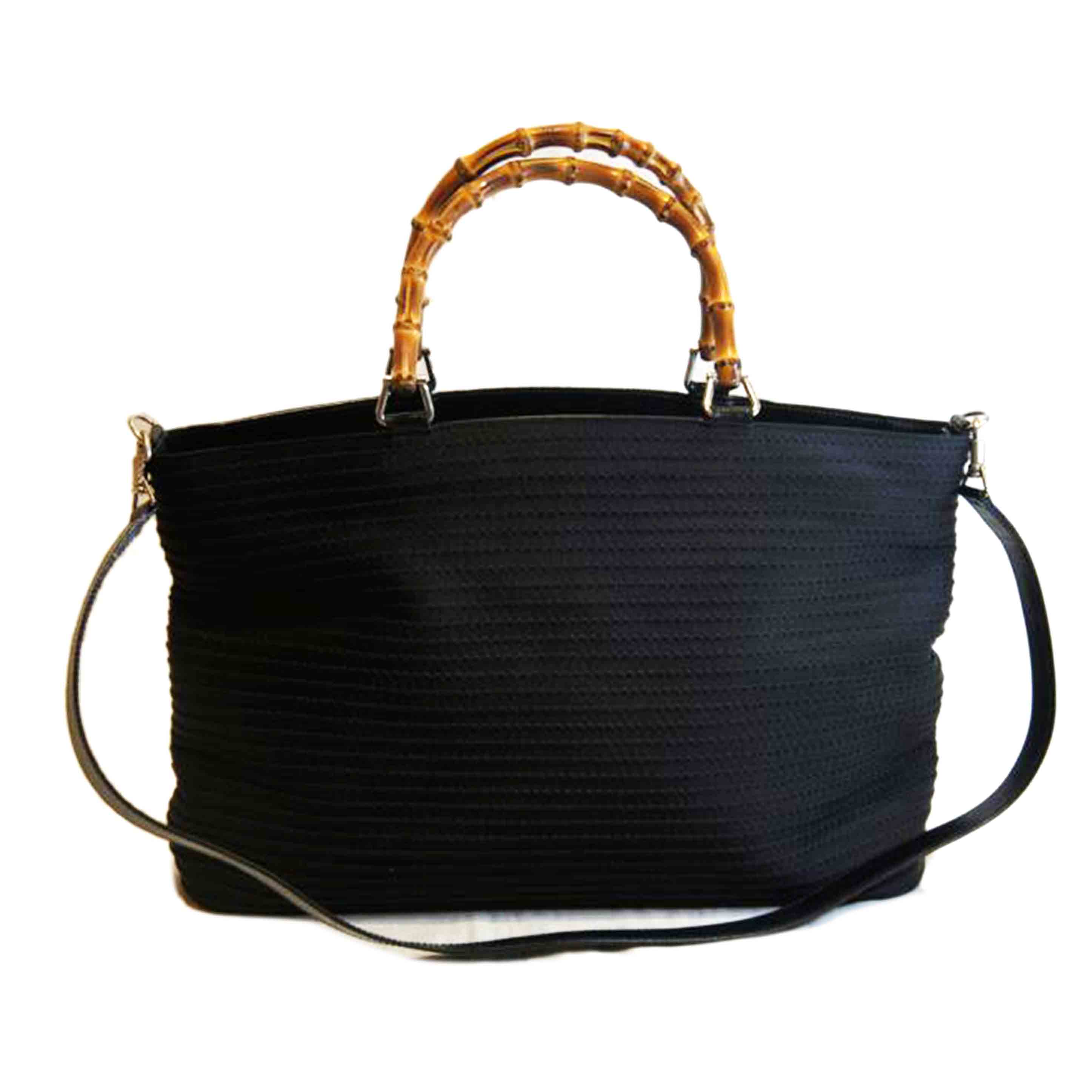GUCCI/バンブートート2WAY黒いこと/年寄りのグッチ/AB価値づける/92【中古】