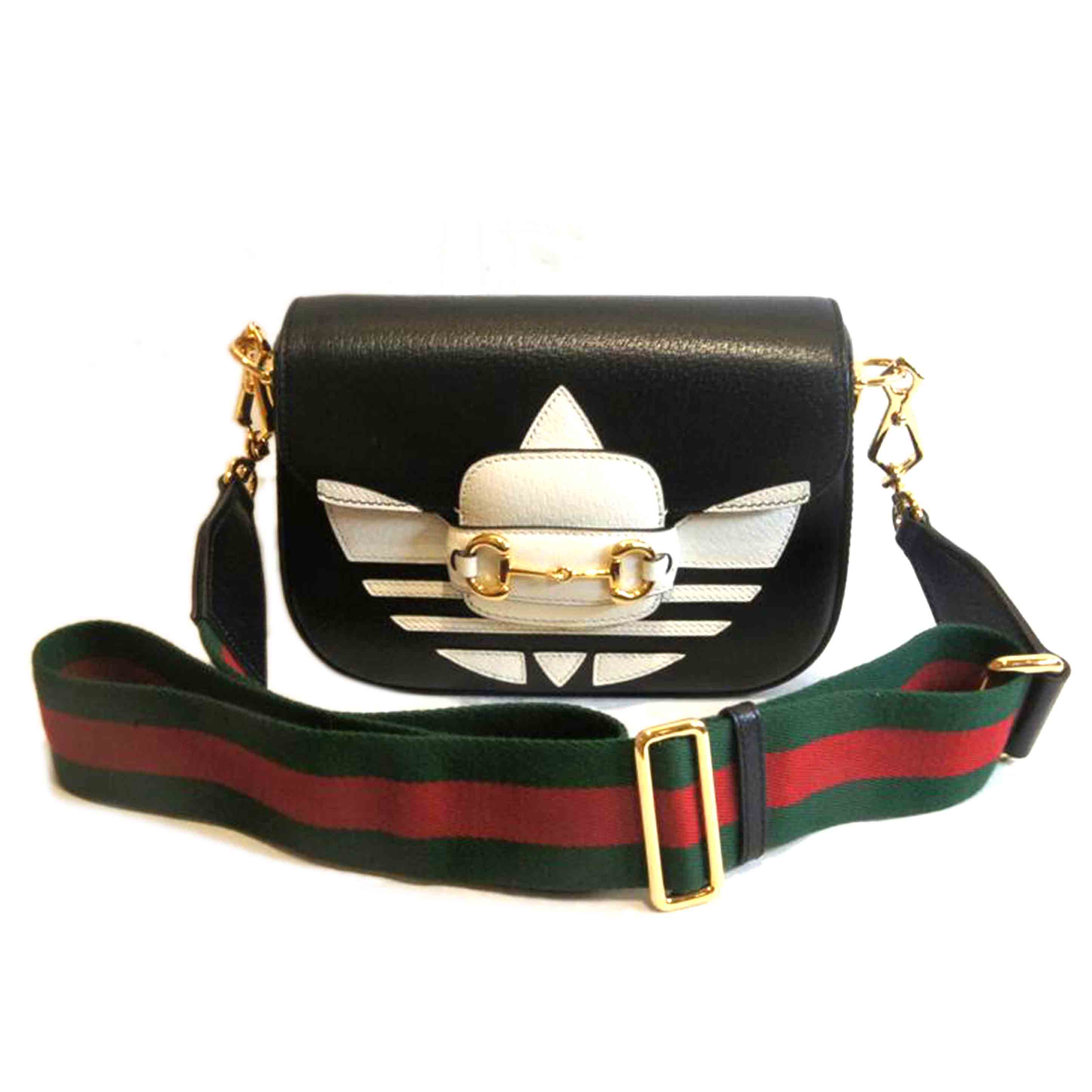 GUCCI×Adidas グッチ×アディダス/ホースビットビッグロゴショルダー/658574/493***/A価値づける/92【中古】